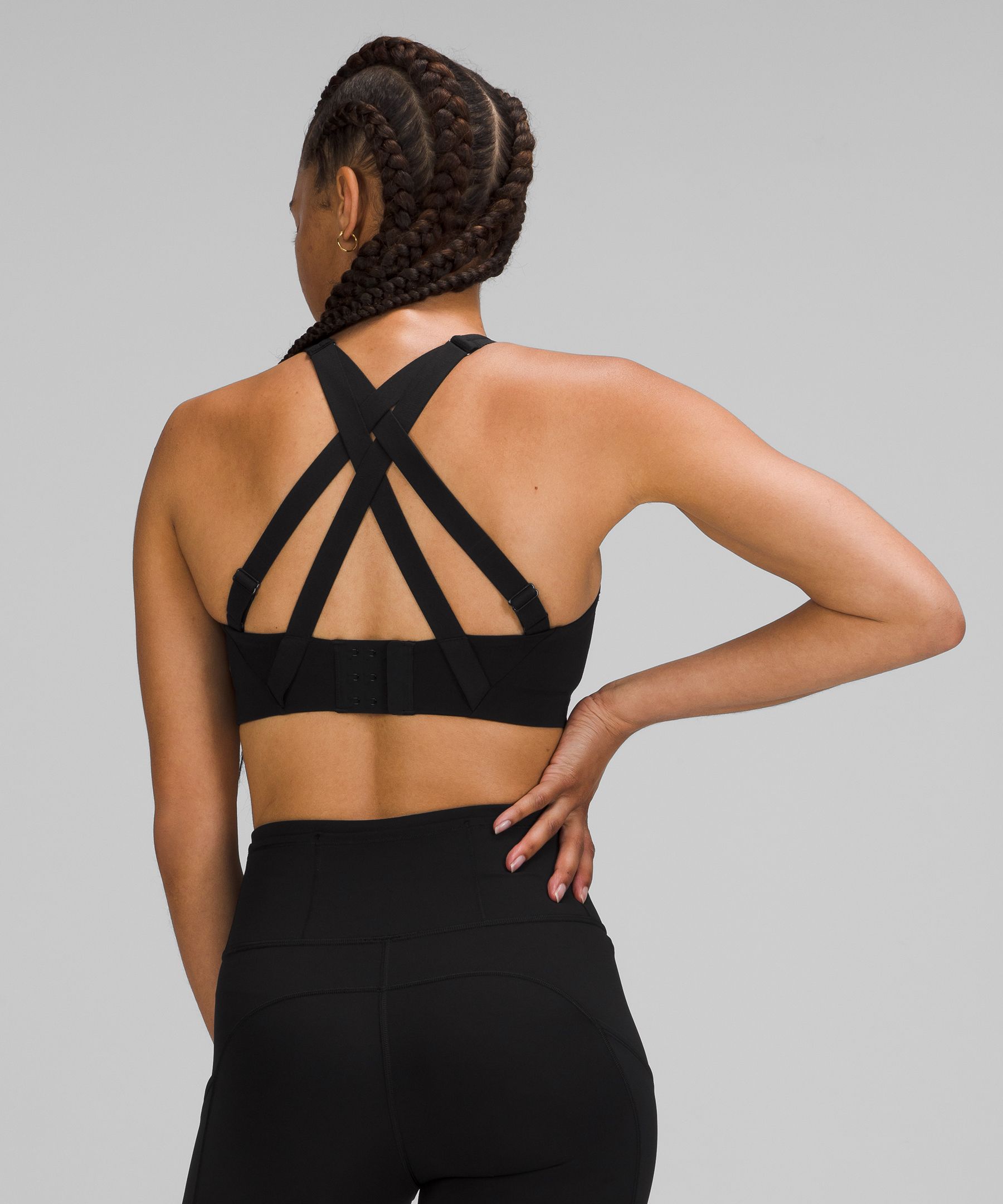 Lululemon Sports Bh Dame Svarte | 68397-QONE