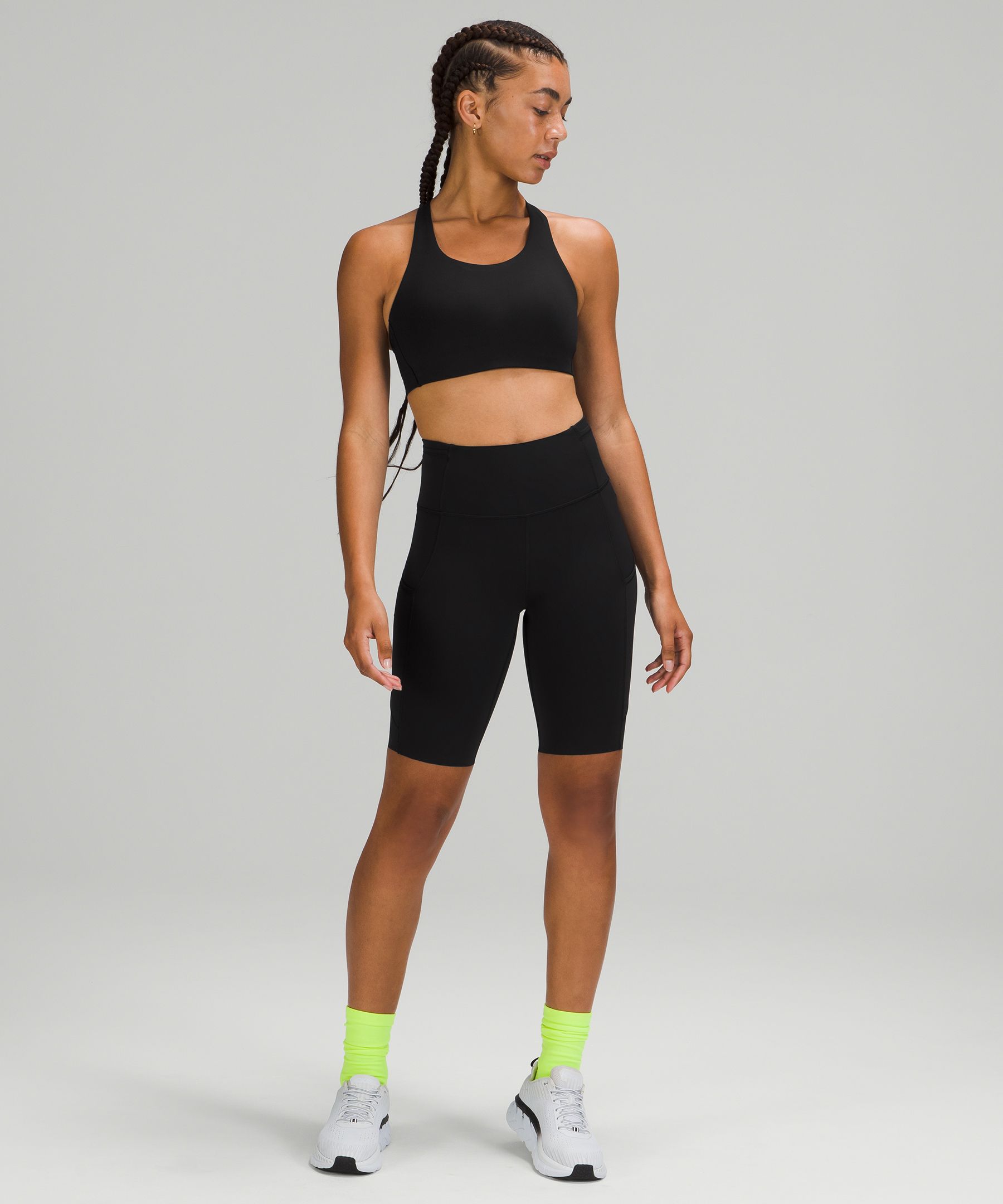 Lululemon Sports Bh Dame Svarte | 68397-QONE