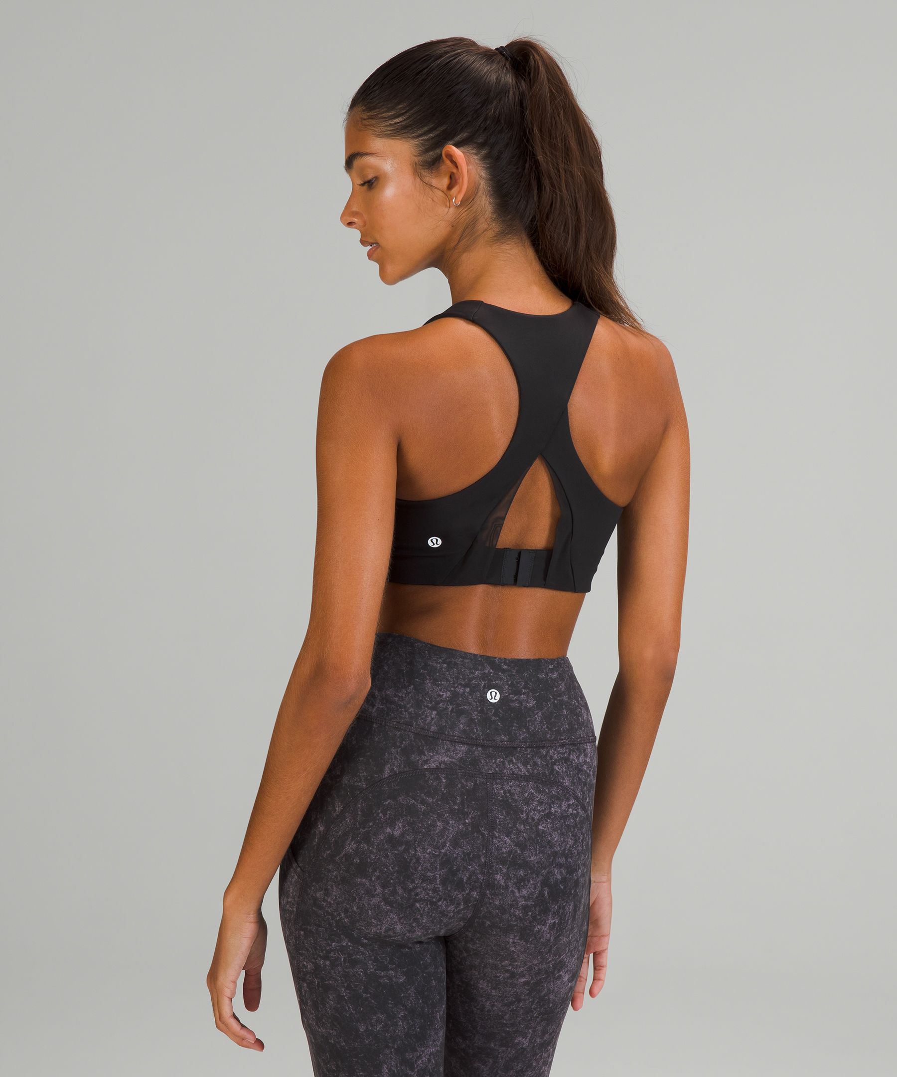 Lululemon Sports Bh Dame Svarte | 78601-XRKI