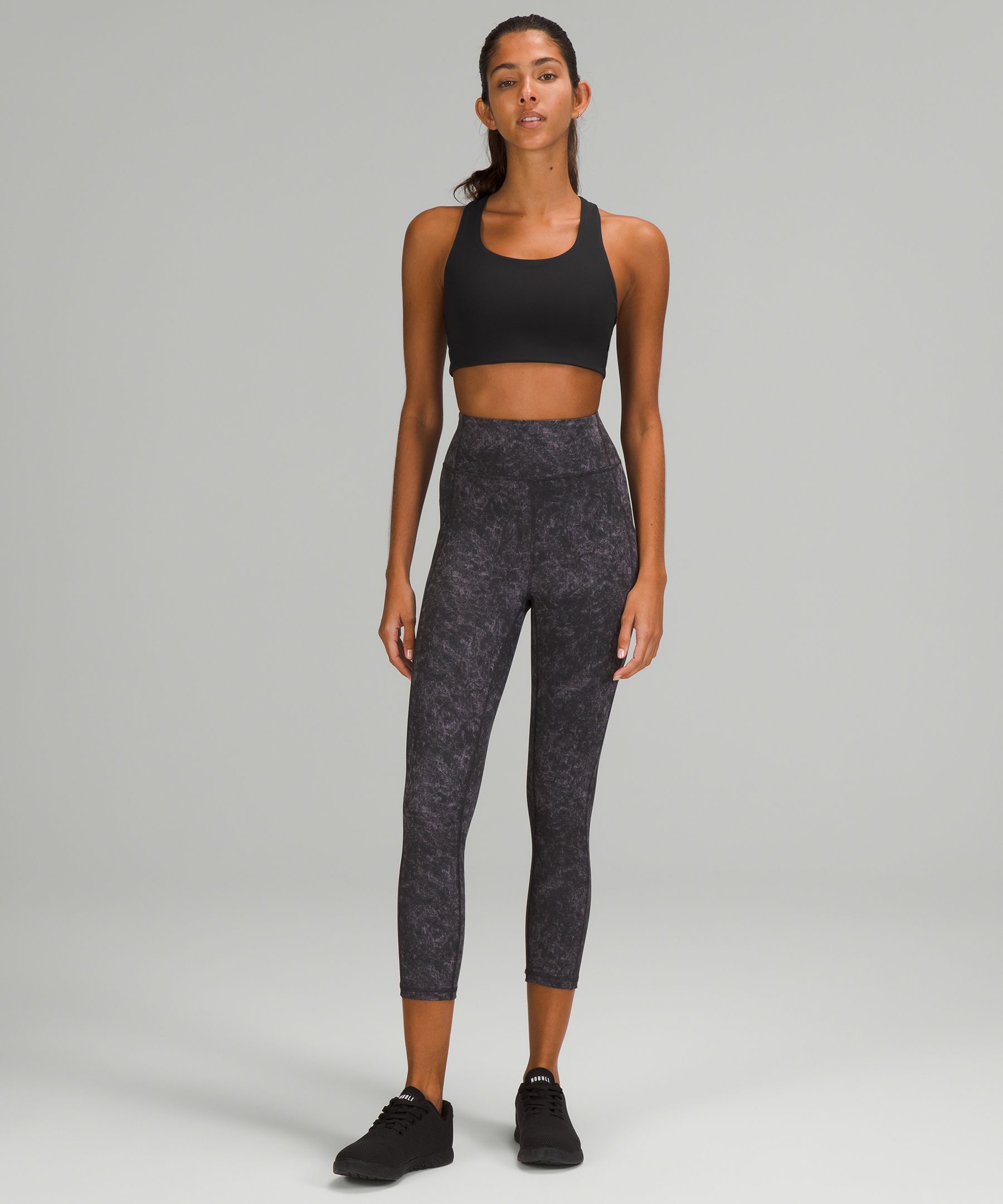 Lululemon Sports Bh Dame Svarte | 78601-XRKI