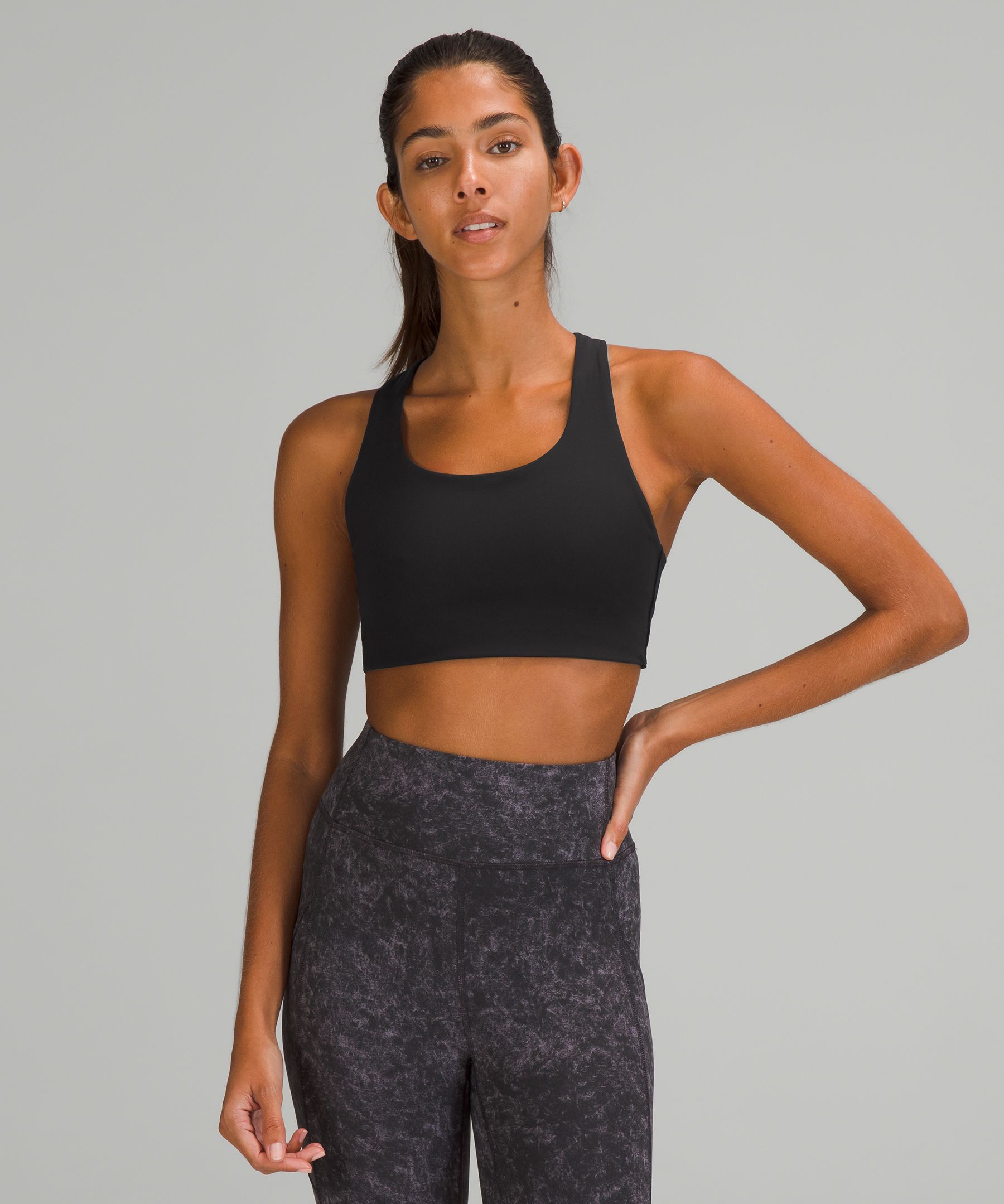Lululemon Sports Bh Dame Svarte | 78601-XRKI