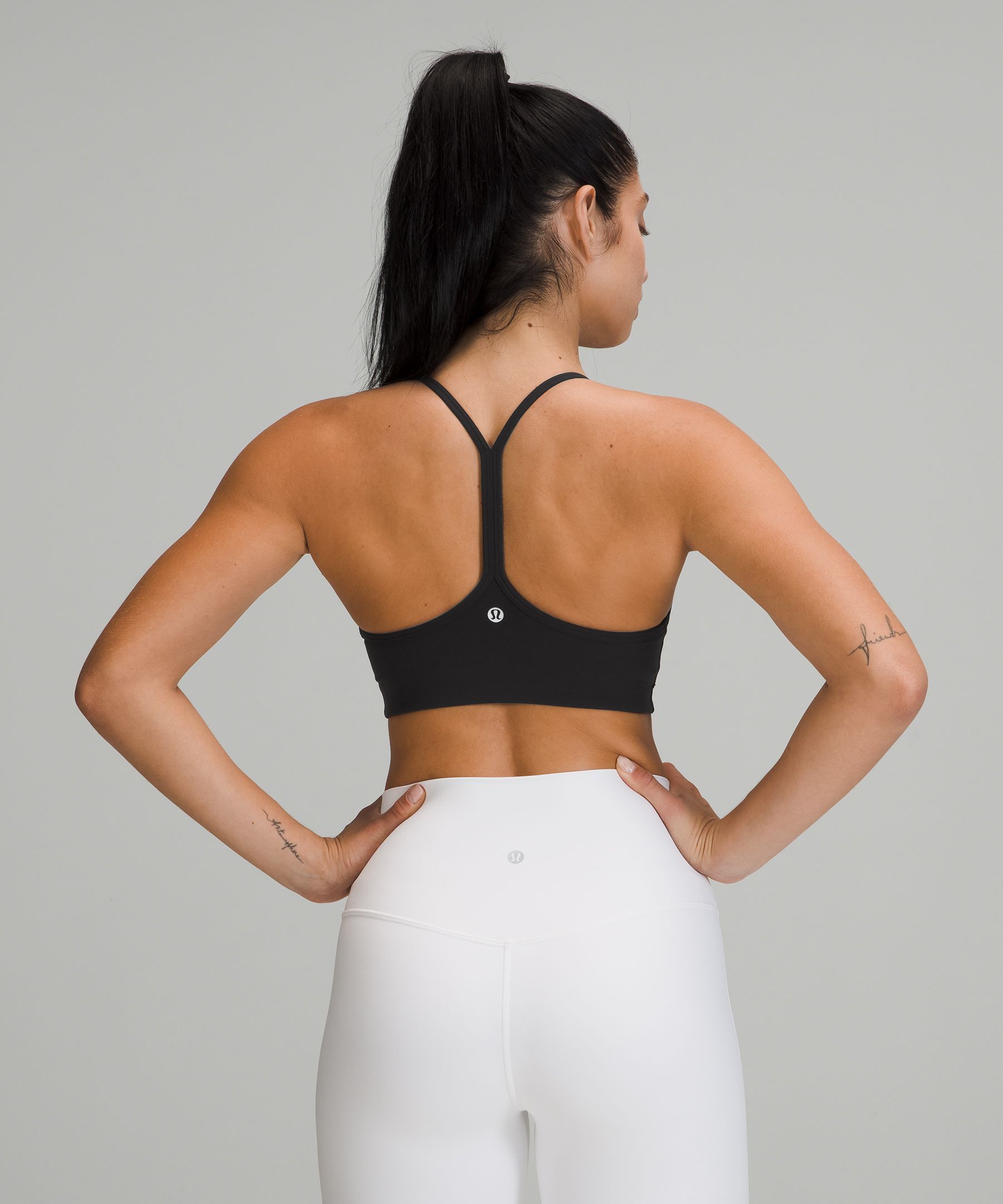Lululemon Sports Bh Dame Svarte | 79582-ZSAD