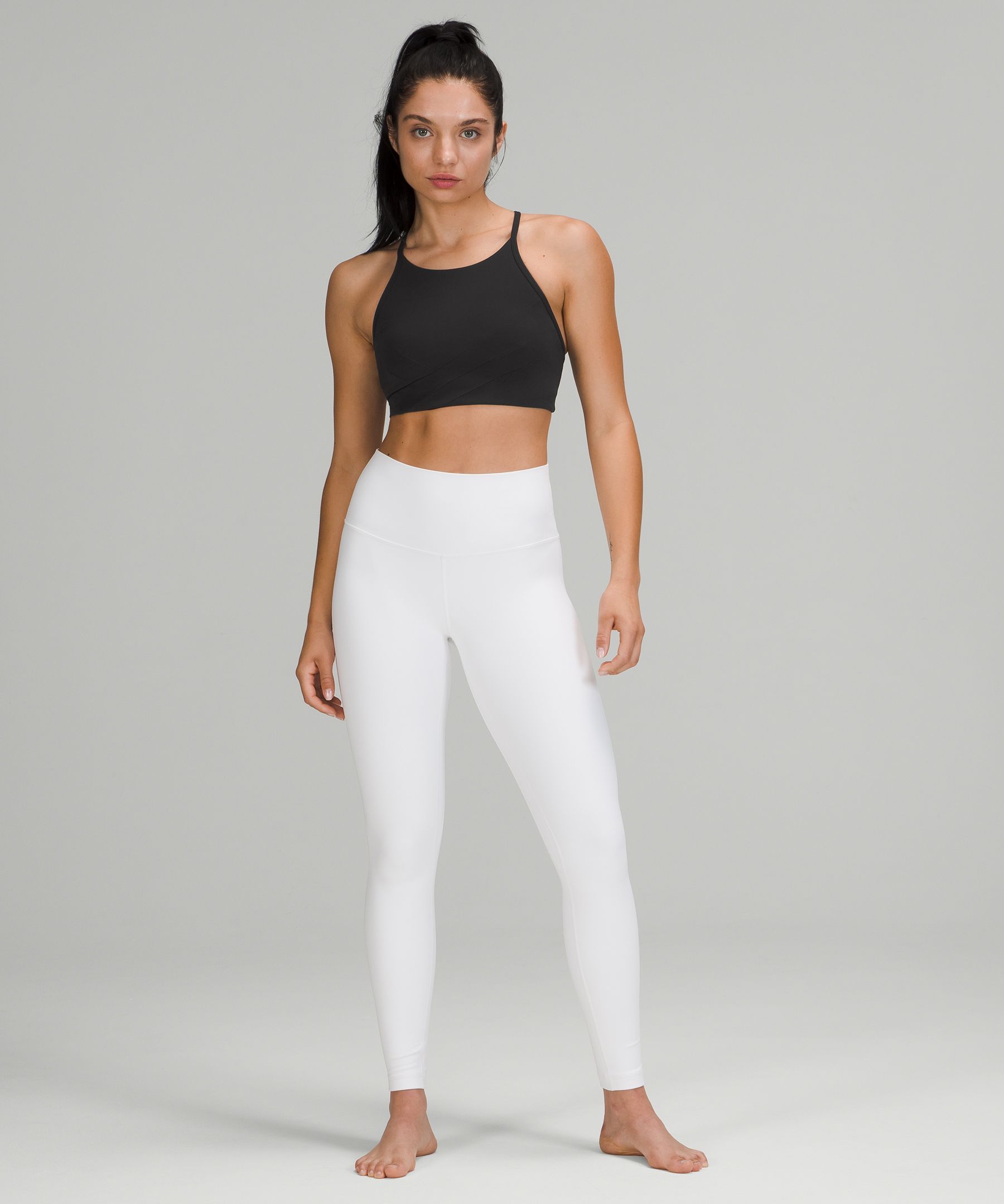 Lululemon Sports Bh Dame Svarte | 79582-ZSAD
