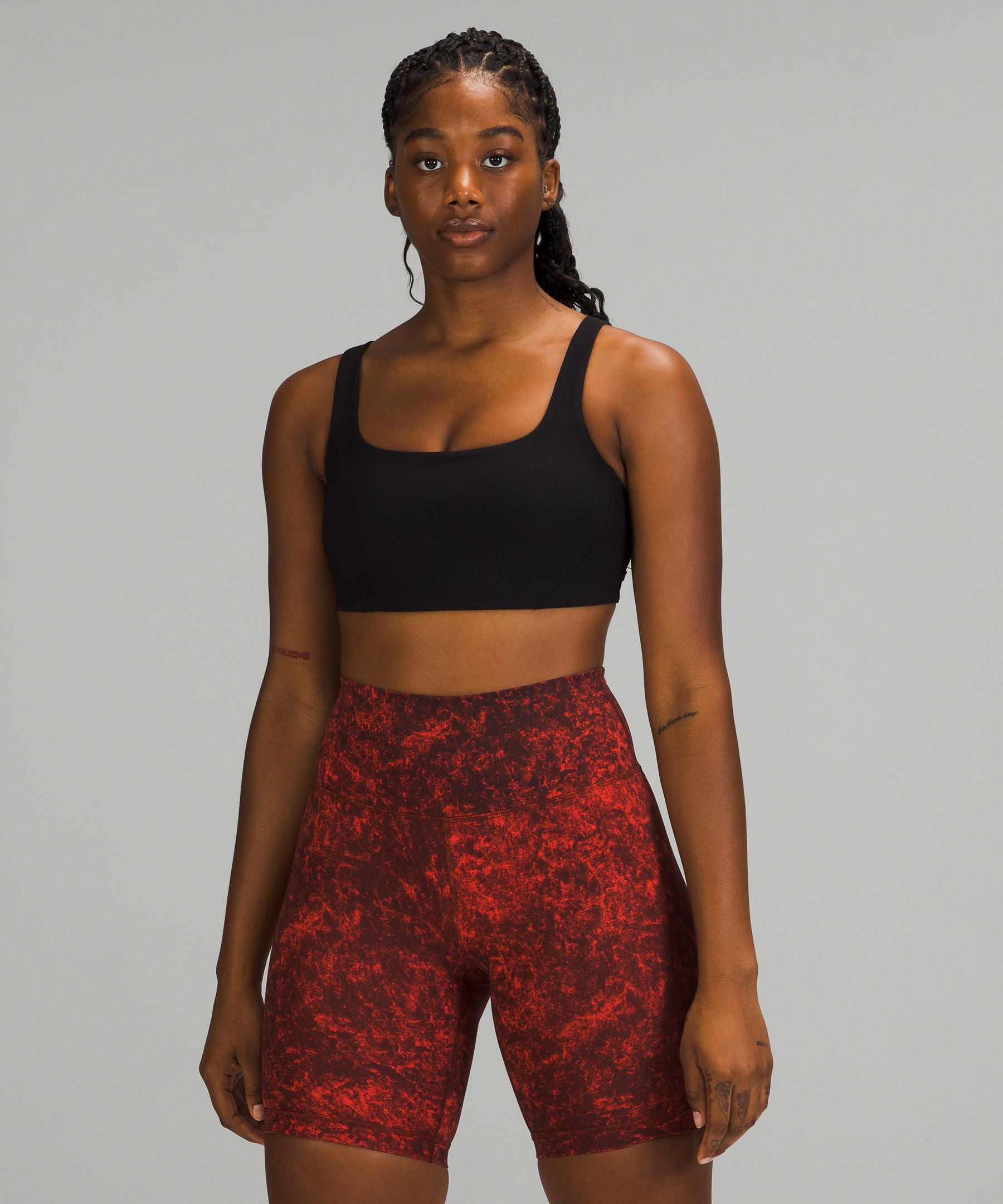 Lululemon Sports Bh Dame Svarte | 91208-CMIF
