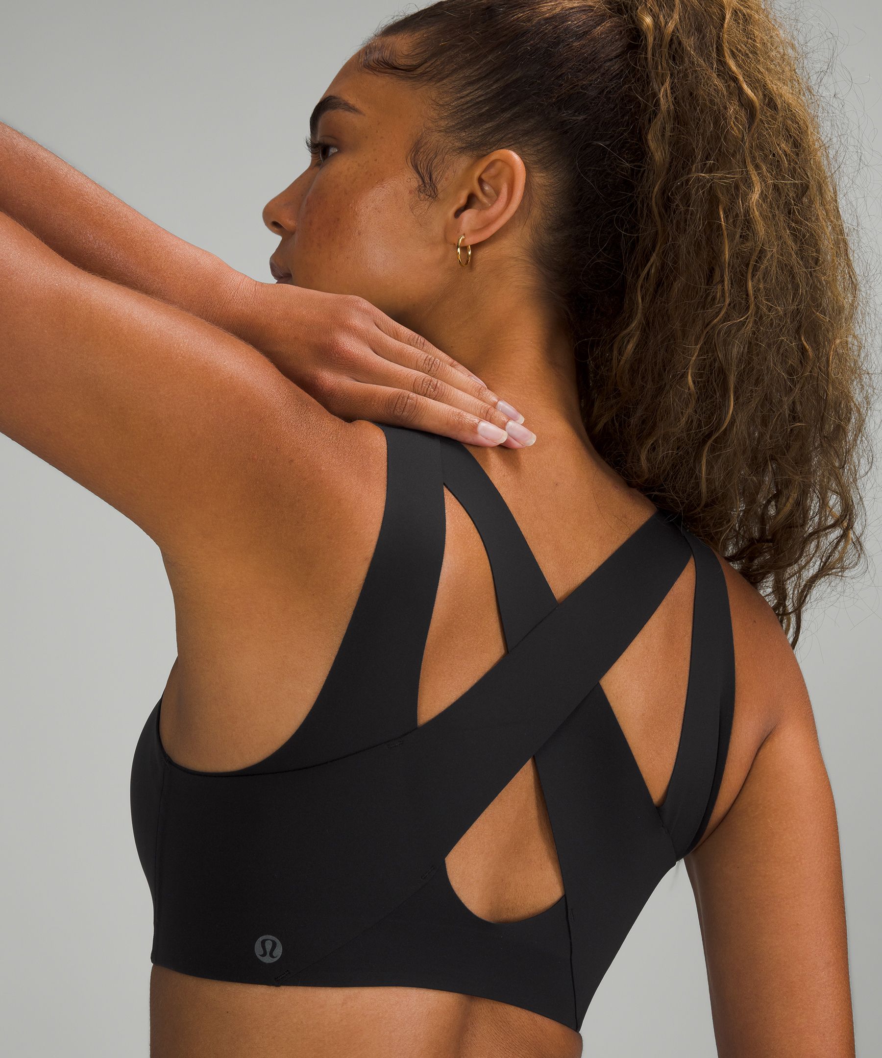 Lululemon Sports Bh Dame Svarte | 91238-KOLN