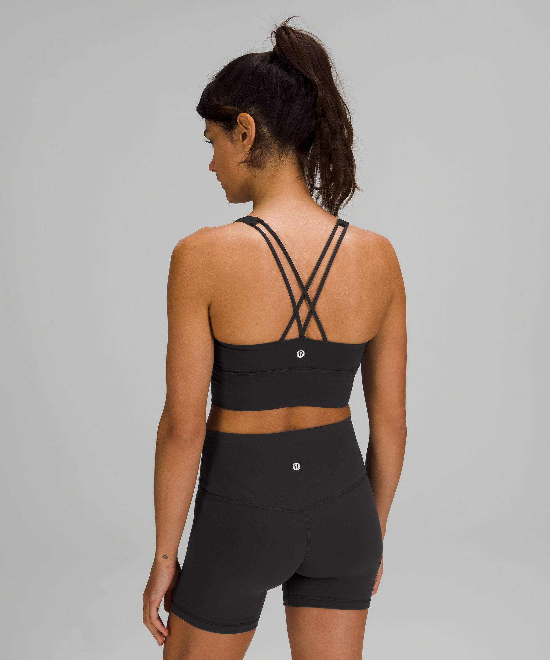 Lululemon Sports Bh Dame Svarte | 92347-JZDG