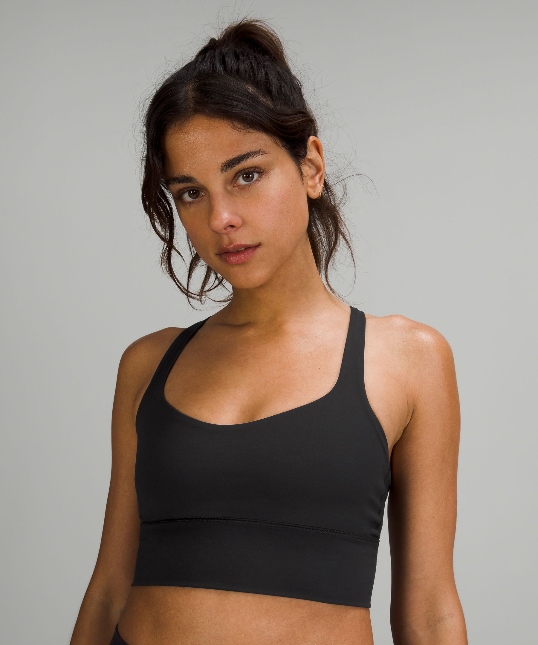 Lululemon Sports Bh Dame Svarte | 92347-JZDG