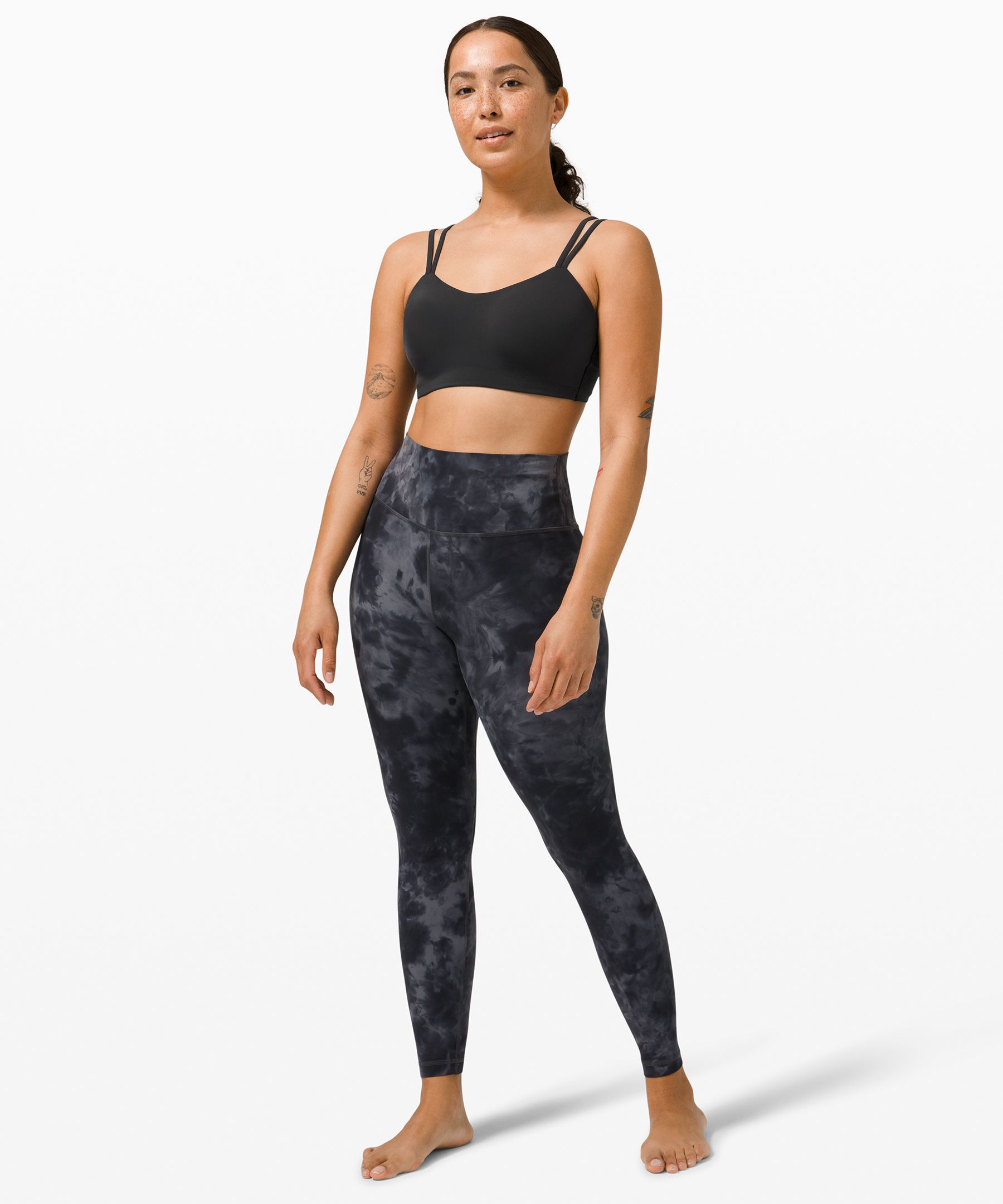 Lululemon Sports Bh Dame Svarte | 95216-DOGW