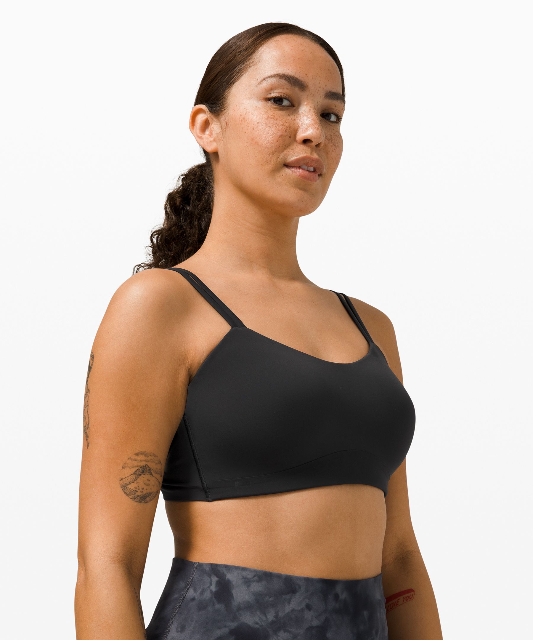 Lululemon Sports Bh Dame Svarte | 95216-DOGW