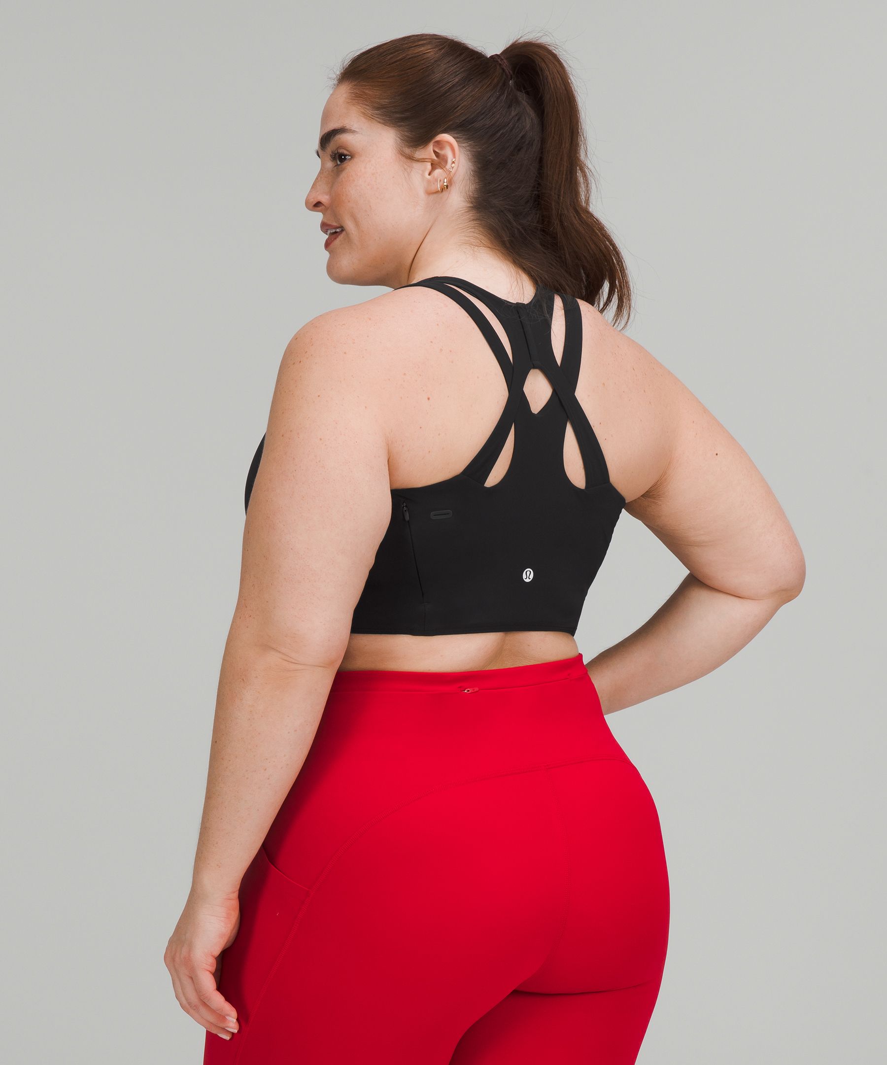 Lululemon Sports Bh Dame Svarte | 98465-WSHJ