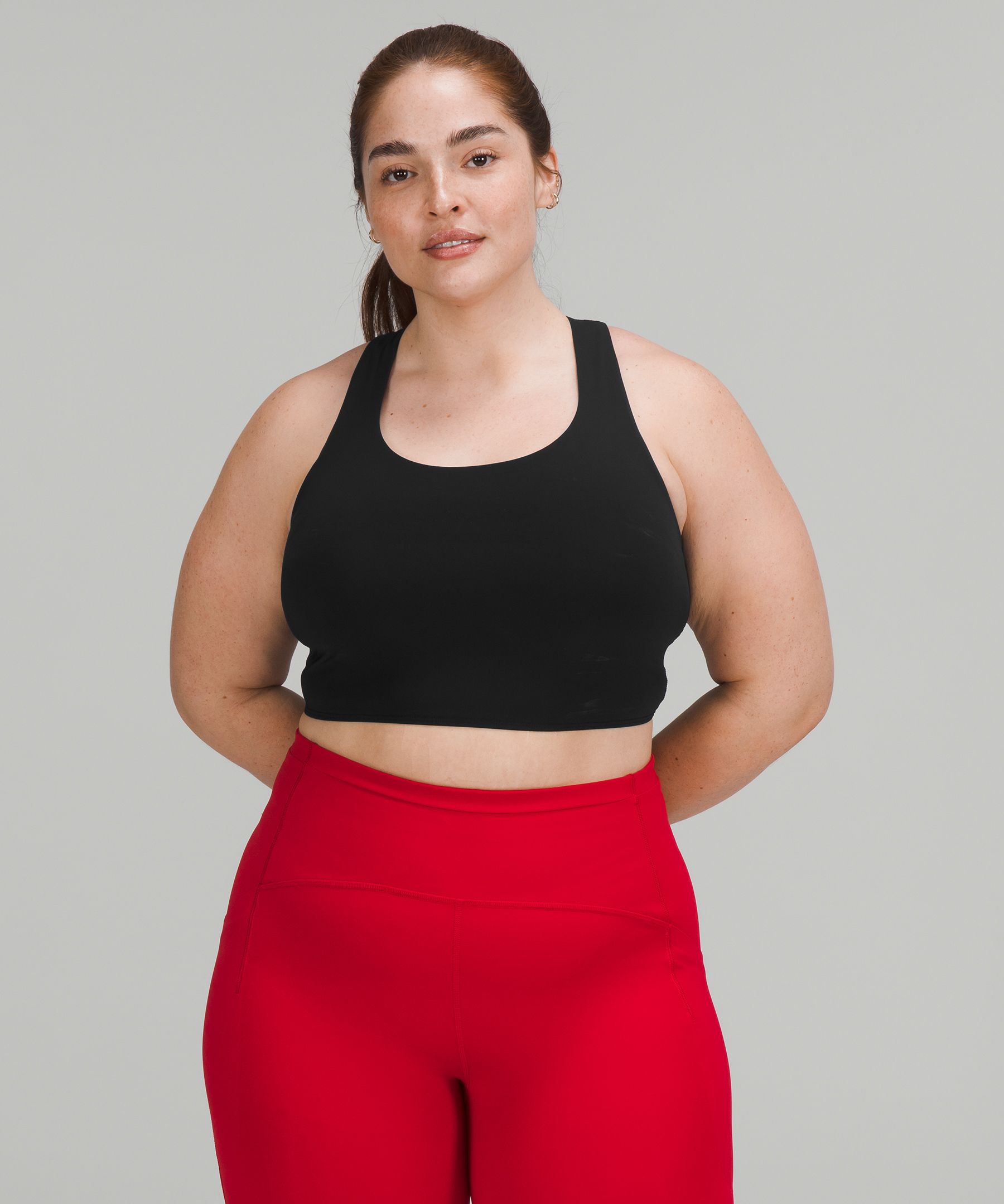 Lululemon Sports Bh Dame Svarte | 98465-WSHJ