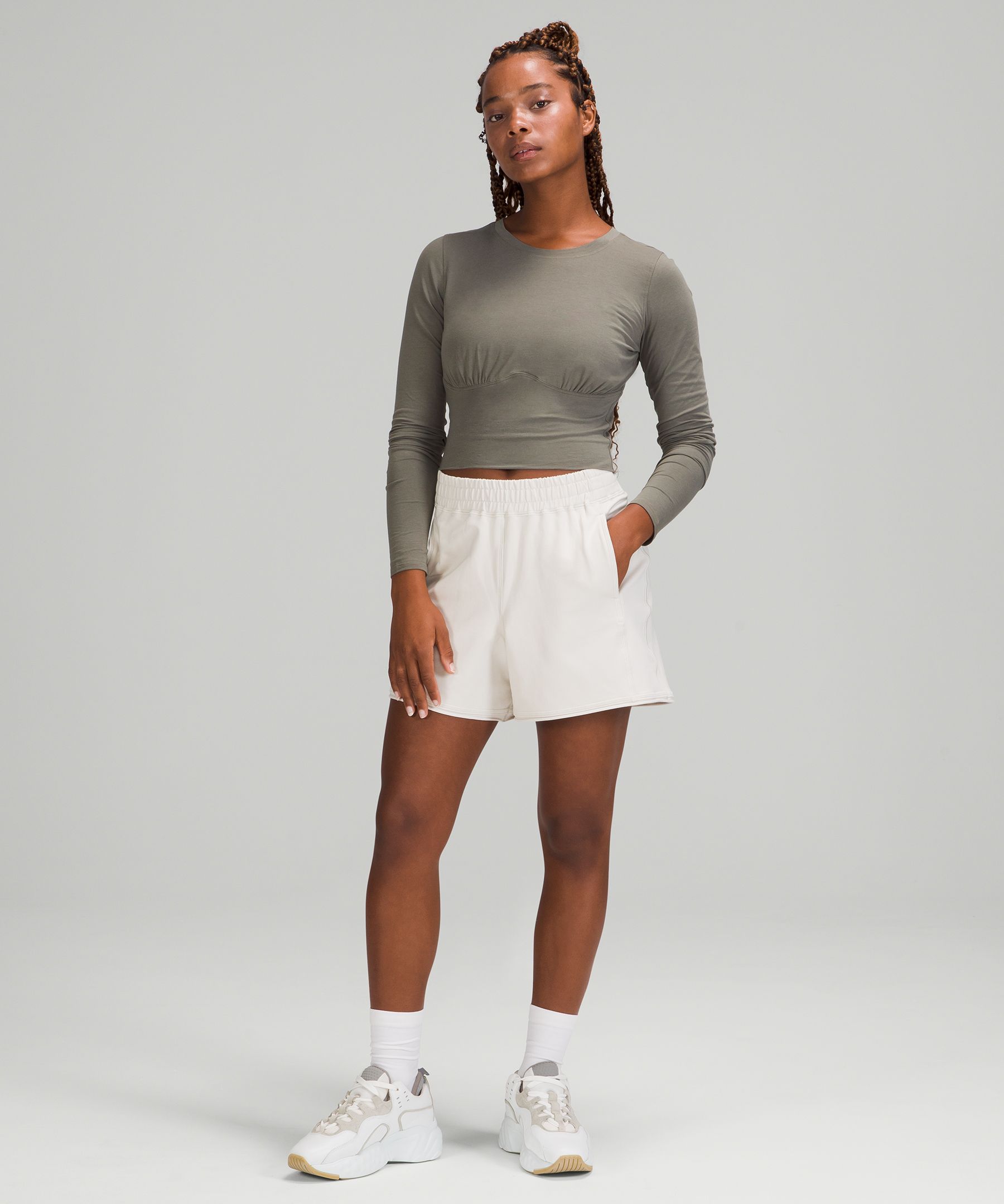 Lululemon Topper Dame Grå Olivengrønne | 48791-UOLQ