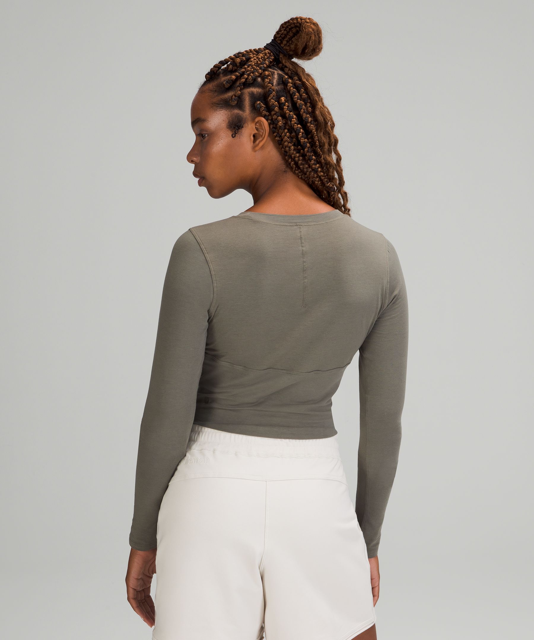 Lululemon Topper Dame Grå Olivengrønne | 48791-UOLQ