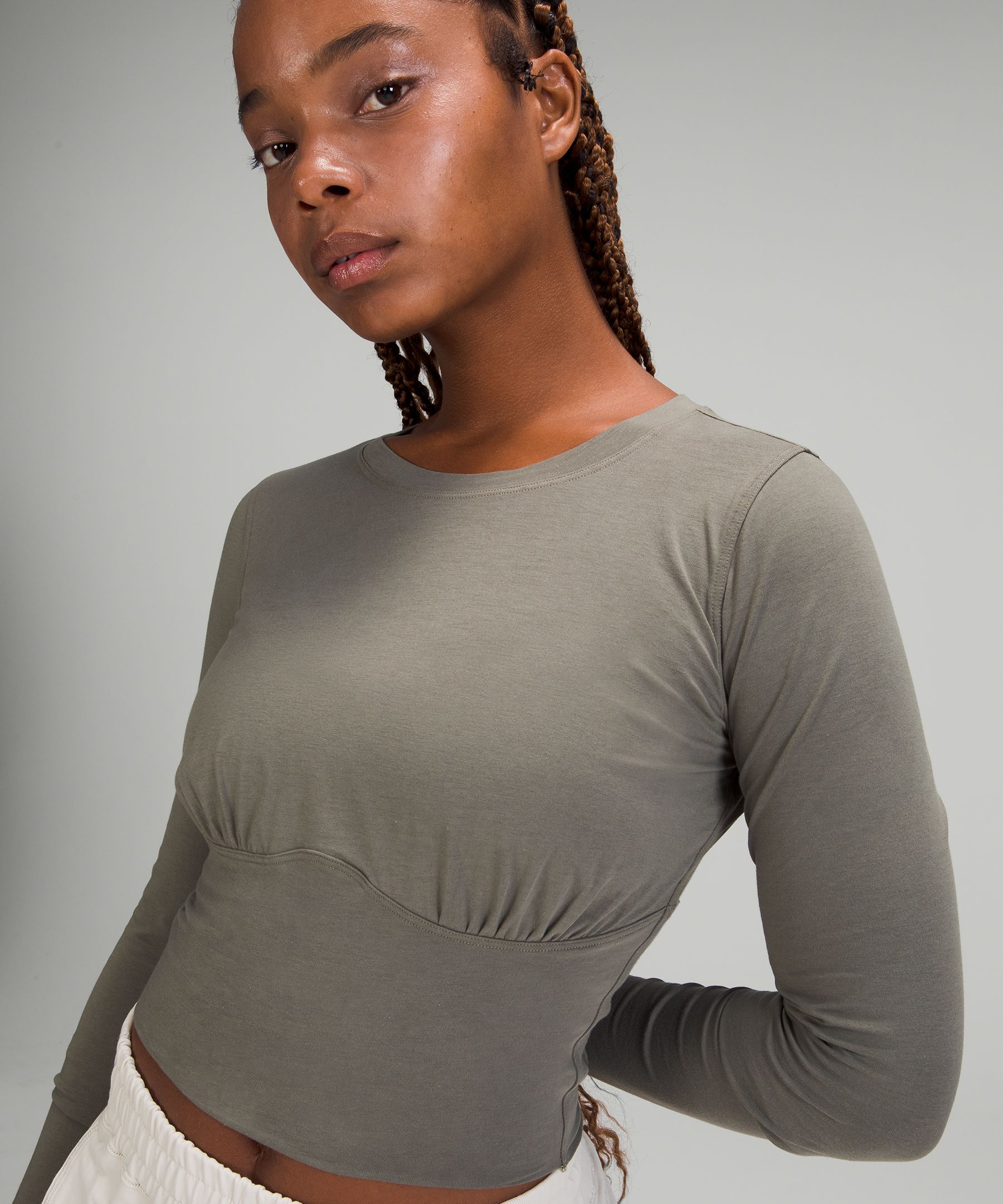 Lululemon Topper Dame Grå Olivengrønne | 48791-UOLQ