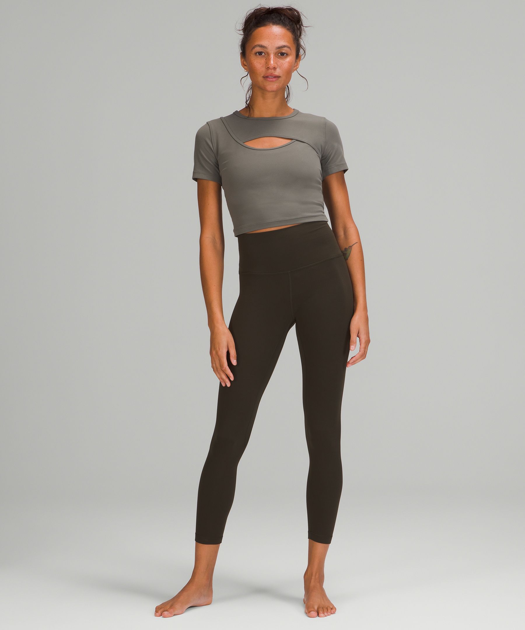 Lululemon Topper Dame Grå Olivengrønne | 70125-CGVR
