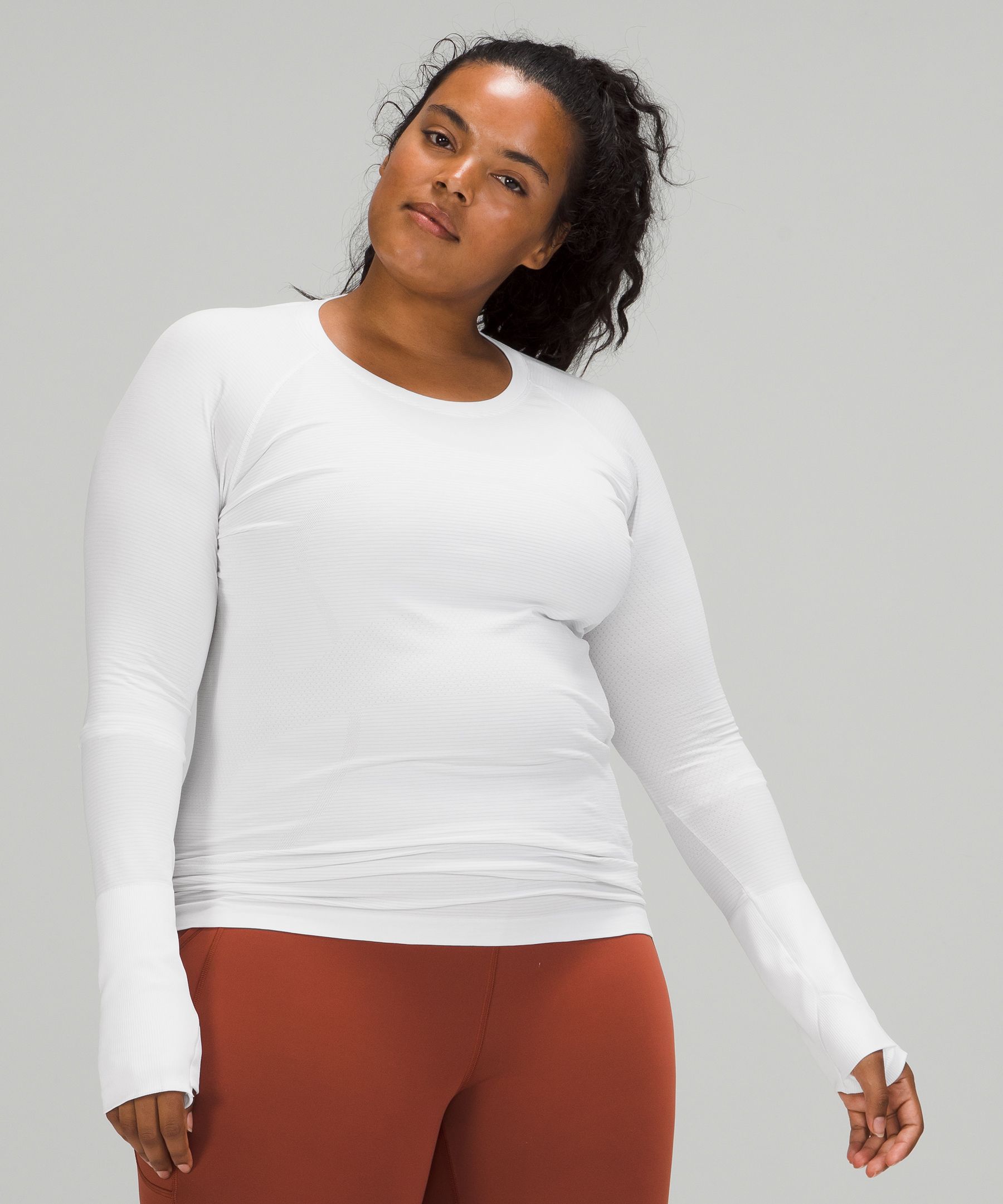 Lululemon Topper Dame Hvite | 49180-SKBD