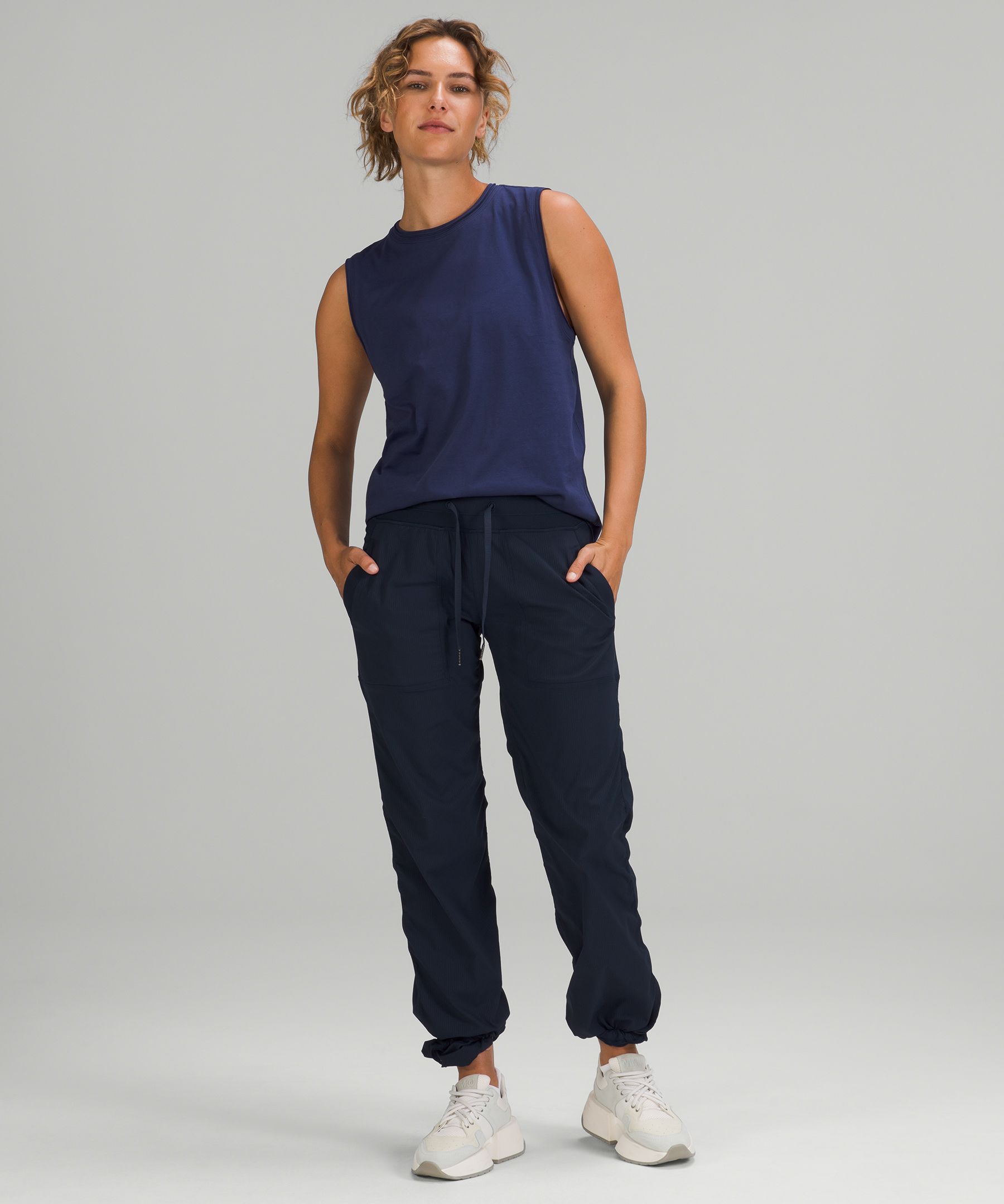 Lululemon Topper Dame Marineblå | 05461-MENR