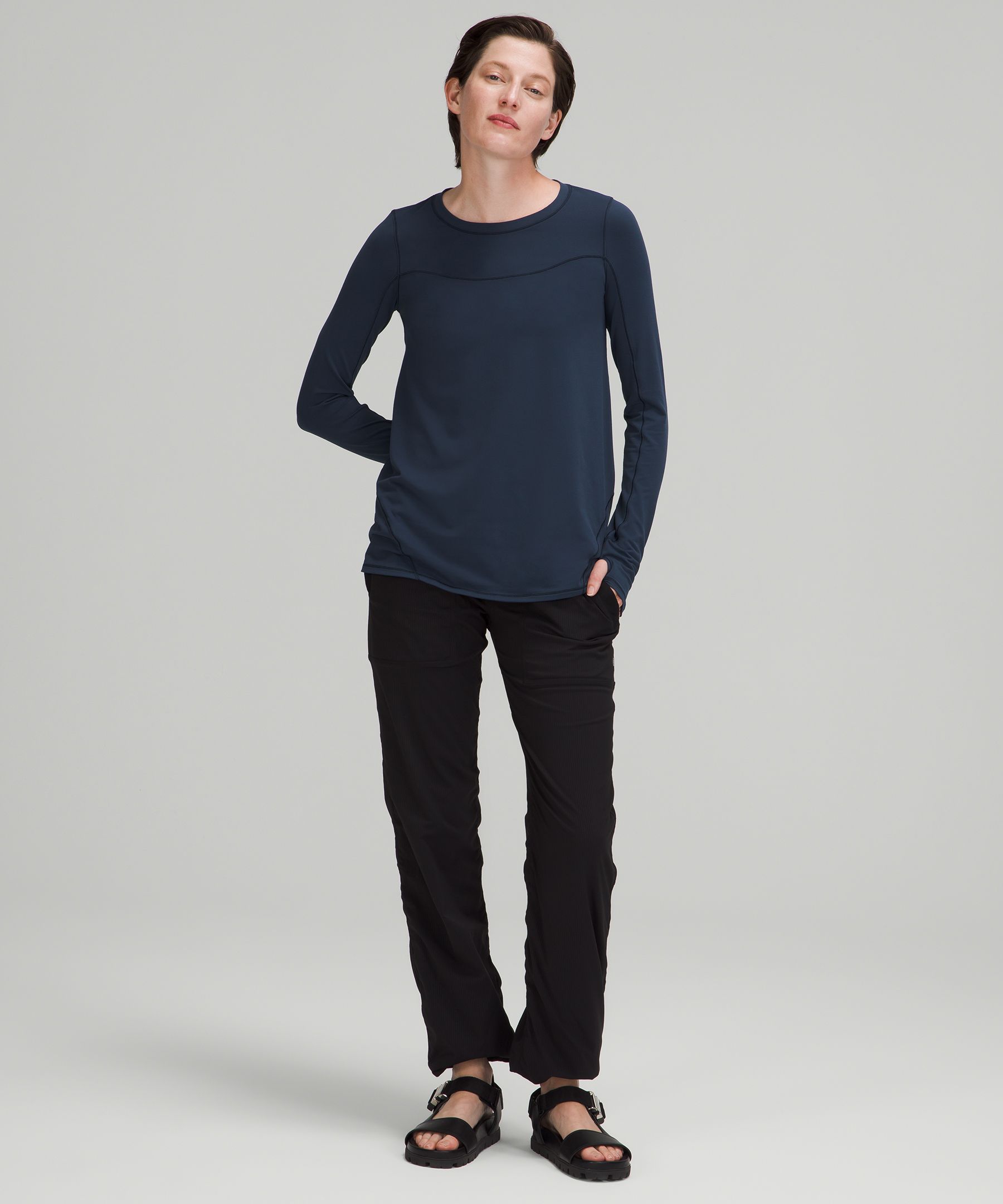 Lululemon Topper Dame Marineblå | 06893-YJVO