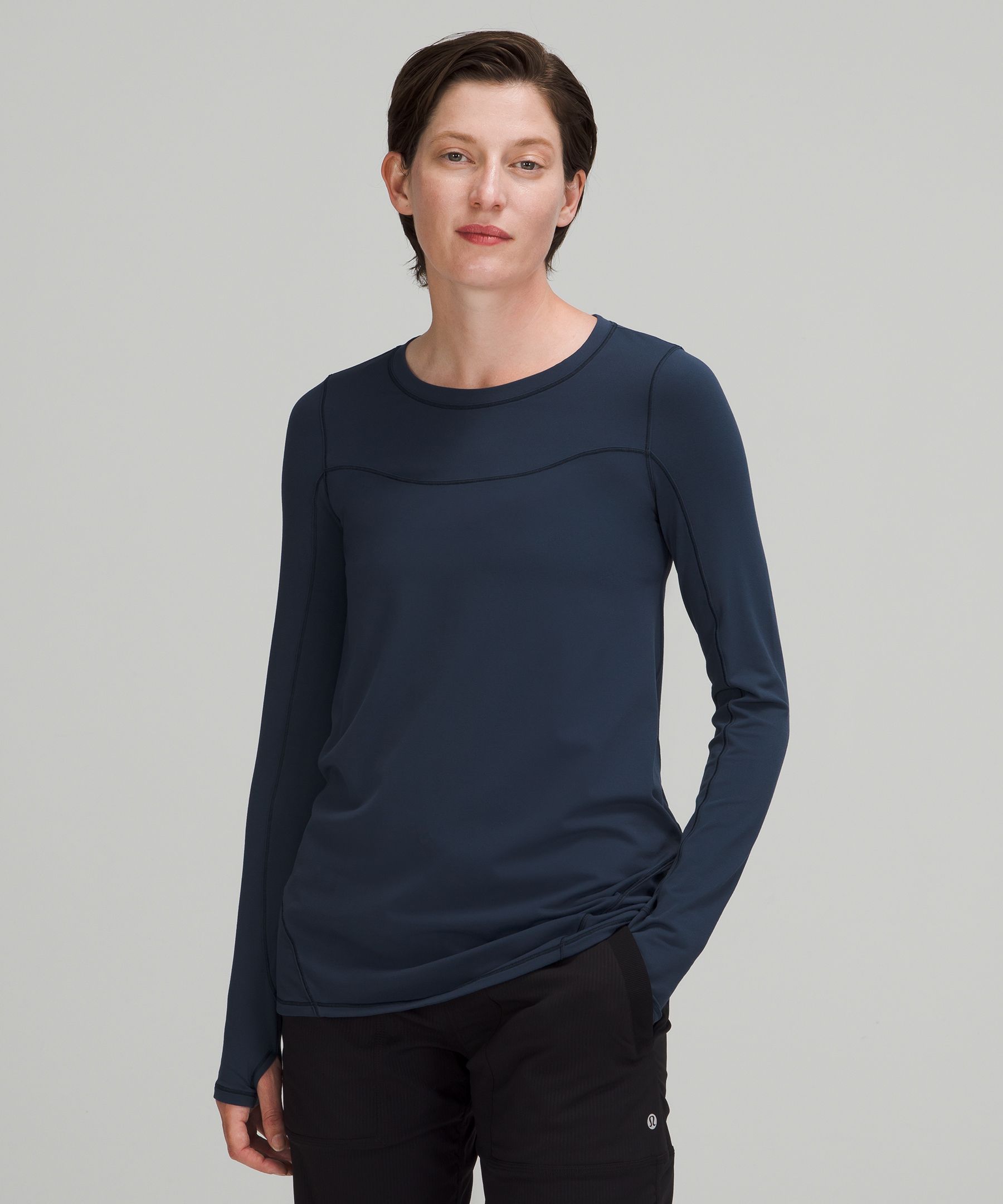 Lululemon Topper Dame Marineblå | 06893-YJVO