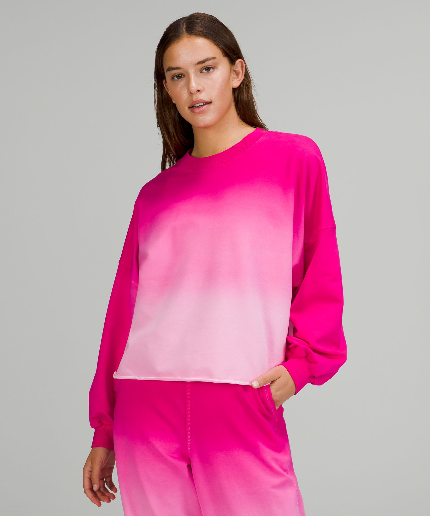 Lululemon Topper Dame Rosa Lyseblå | 90687-SQCR