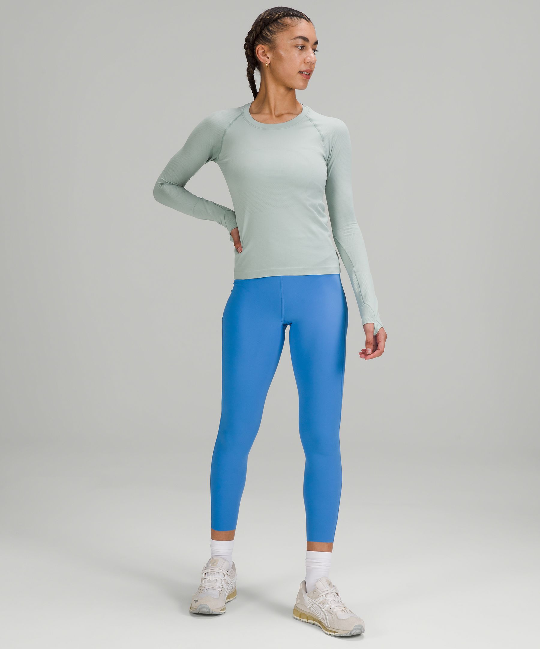 Lululemon Topper Dame Sølv Blå | 24361-QEDJ