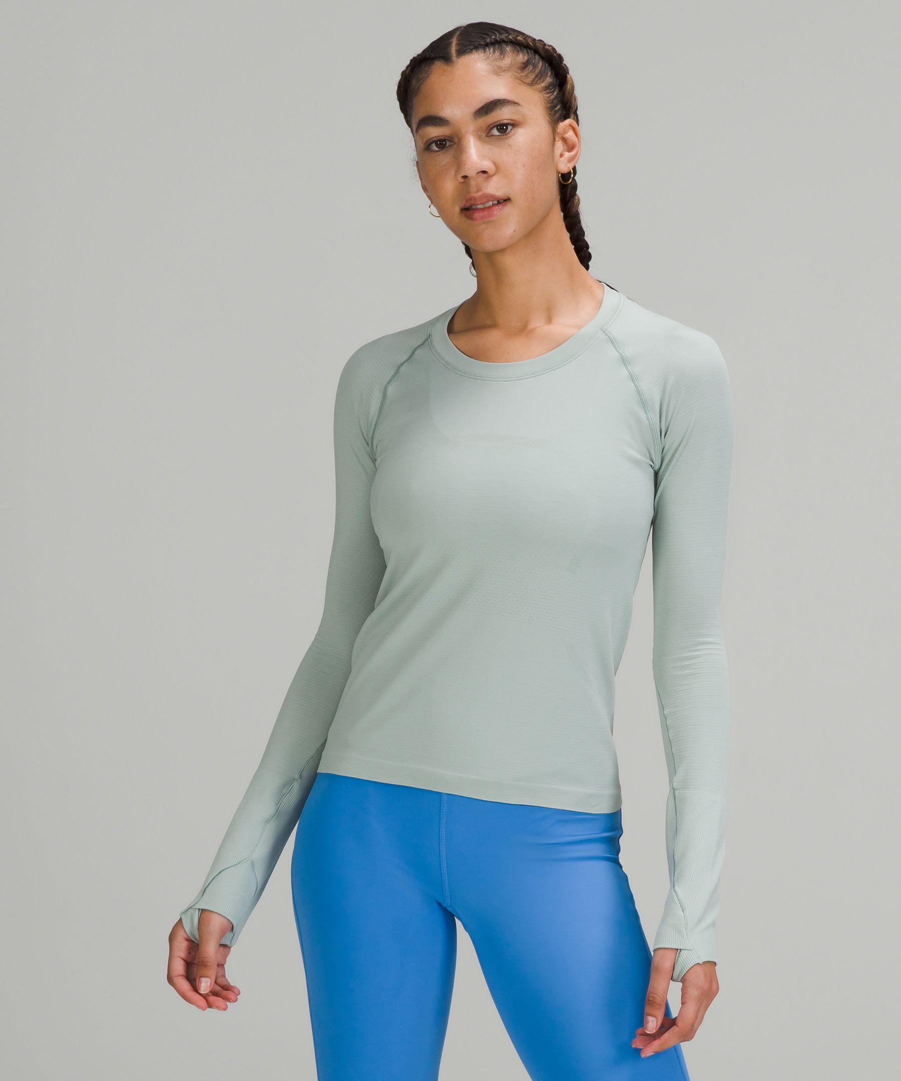 Lululemon Topper Dame Sølv Blå | 24361-QEDJ