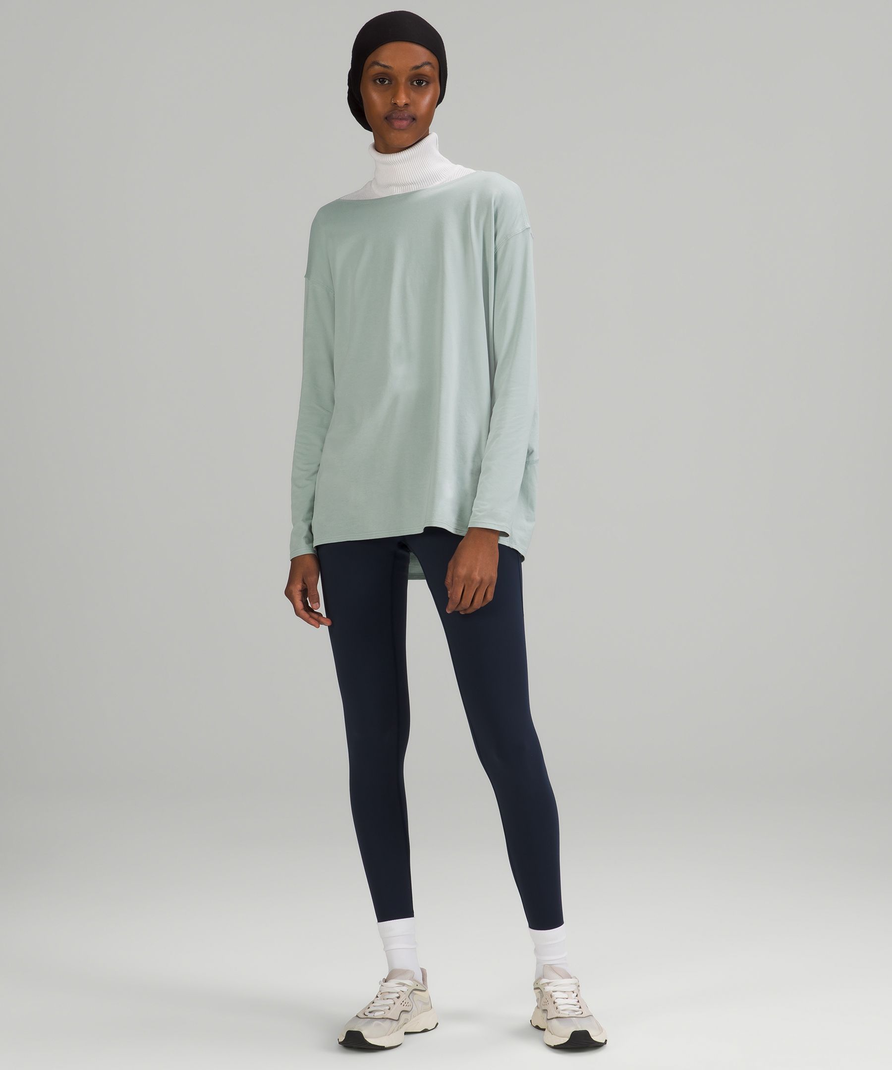Lululemon Topper Dame Sølv Blå | 26398-EXDU