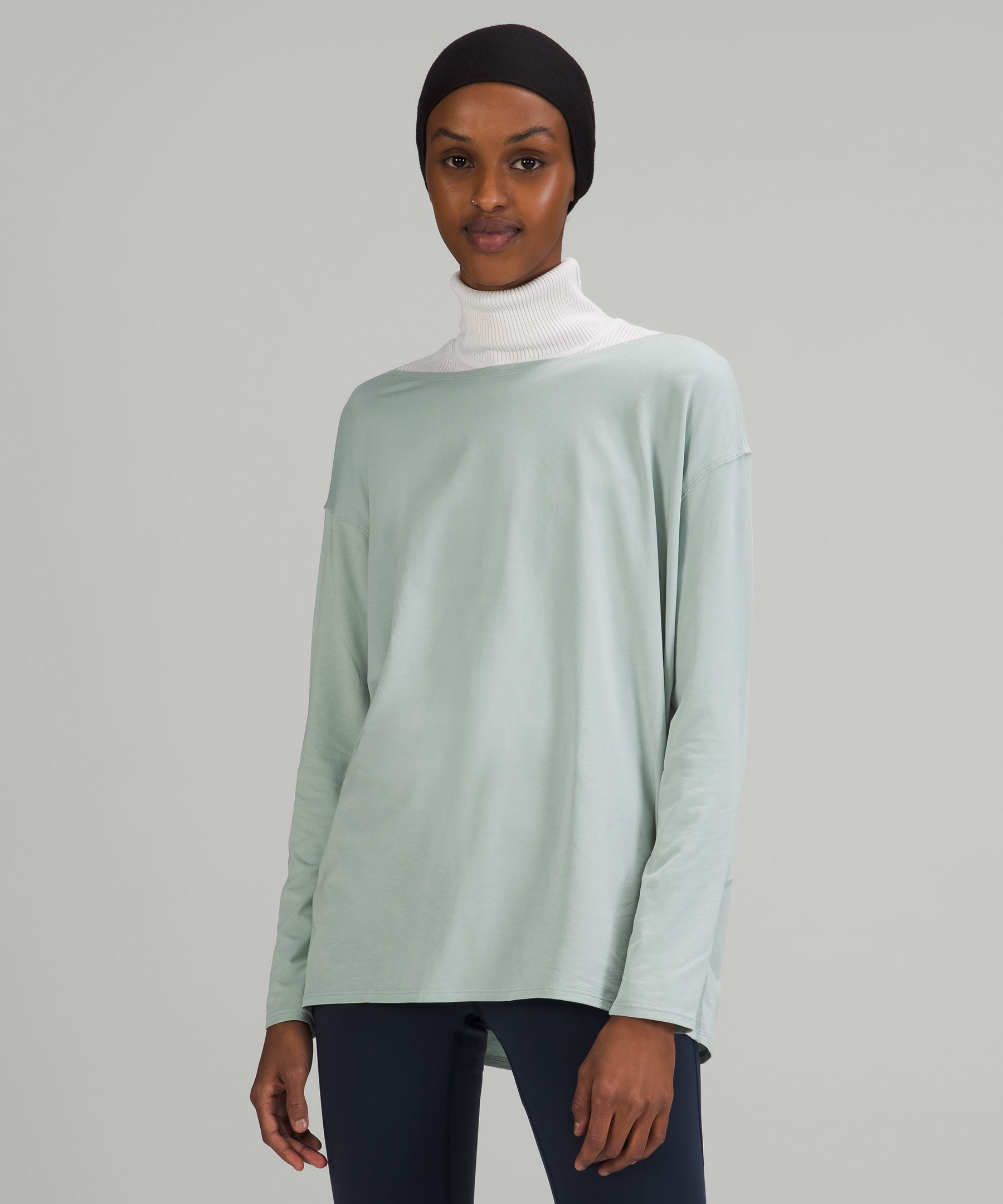 Lululemon Topper Dame Sølv Blå | 26398-EXDU