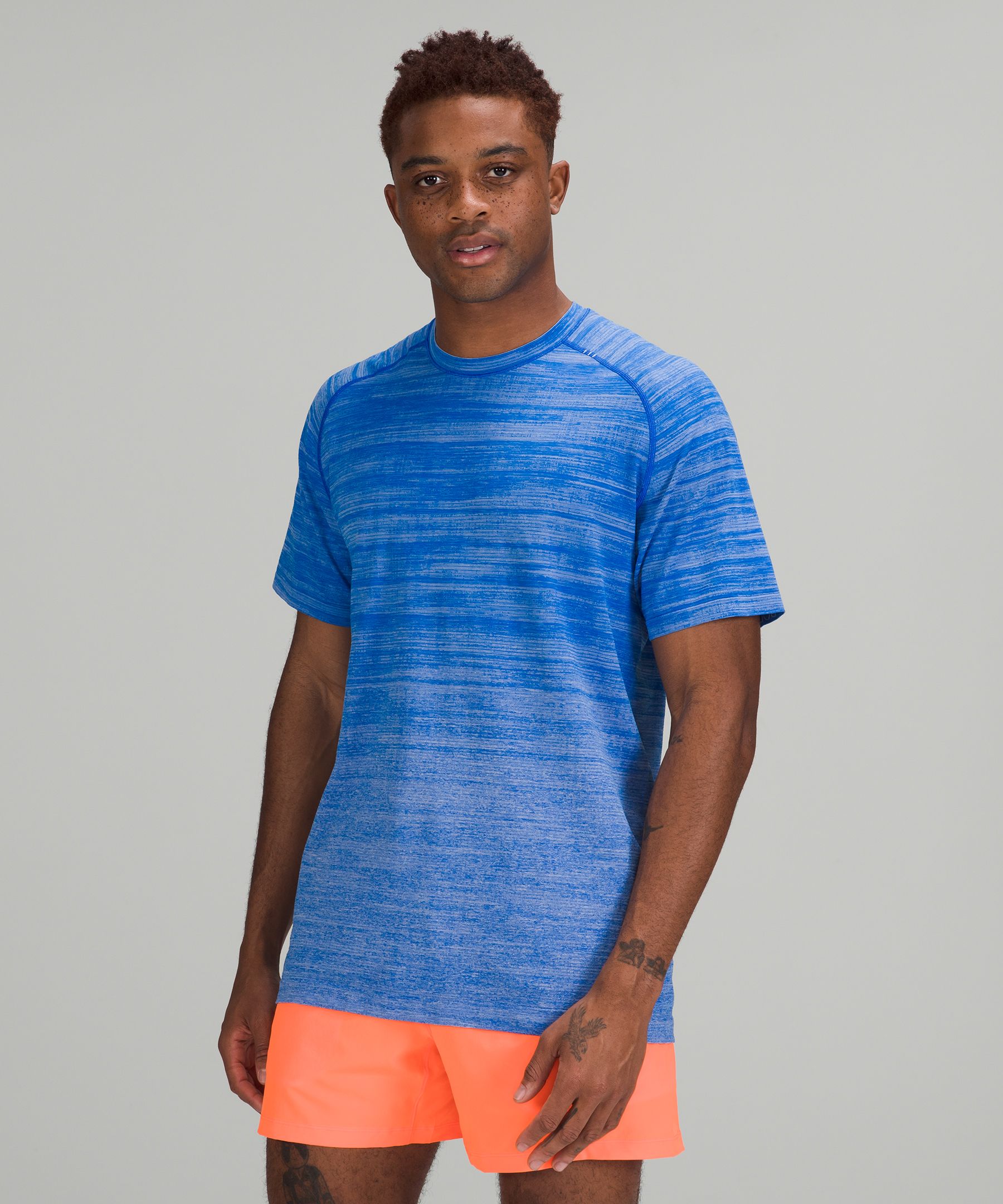 Lululemon Topper Herre Blå | 52978-EUJN