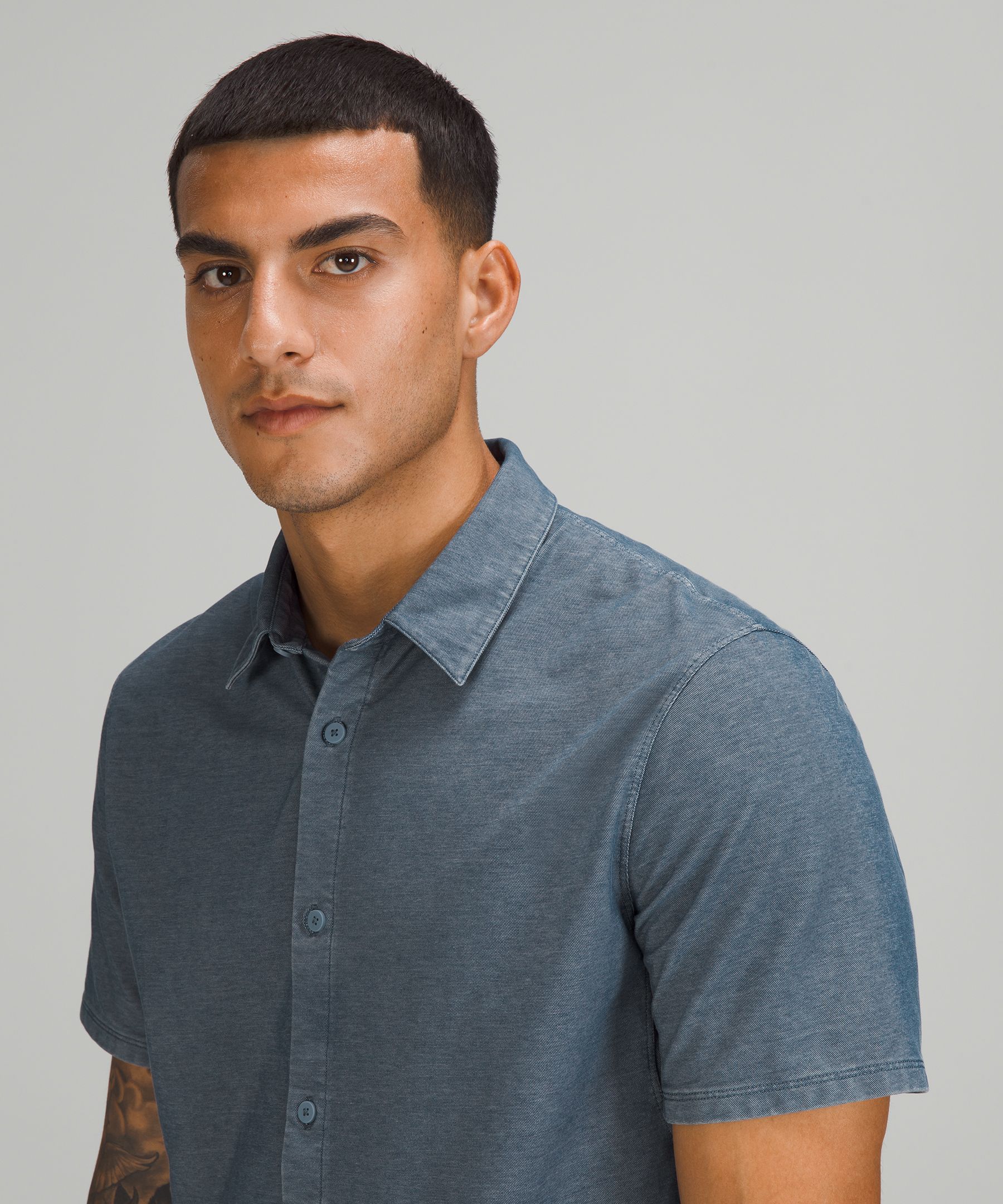 Lululemon Topper Herre Blå | 78693-QMWV