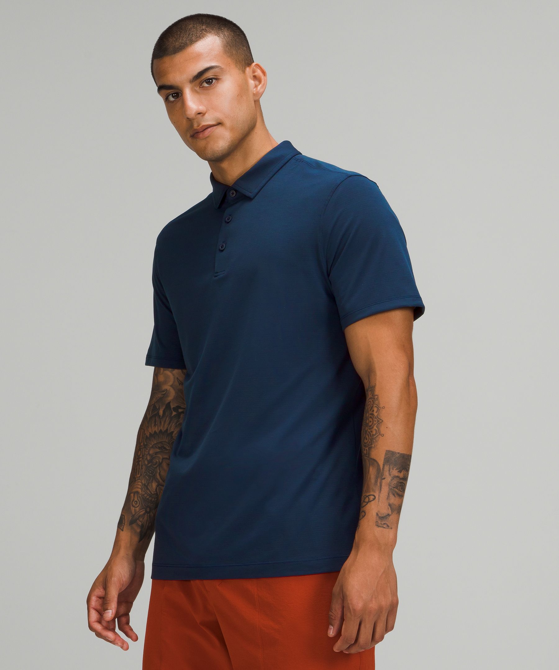 Lululemon Topper Herre Marineblå | 26790-DOZW