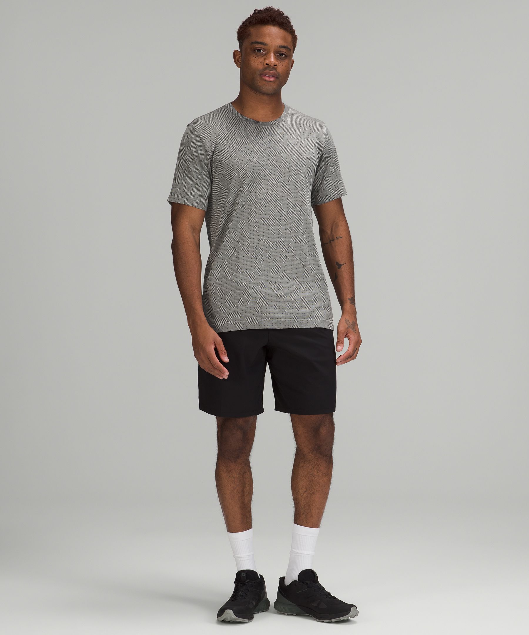 Lululemon Topper Herre Mørke Grå | 48561-FIEY