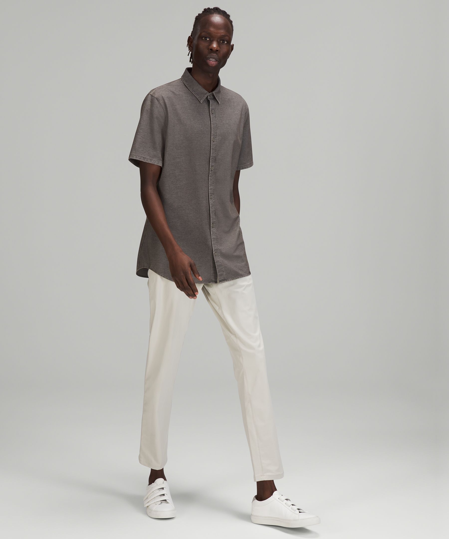 Lululemon Topper Herre Mørke Grå | 72563-LVKP