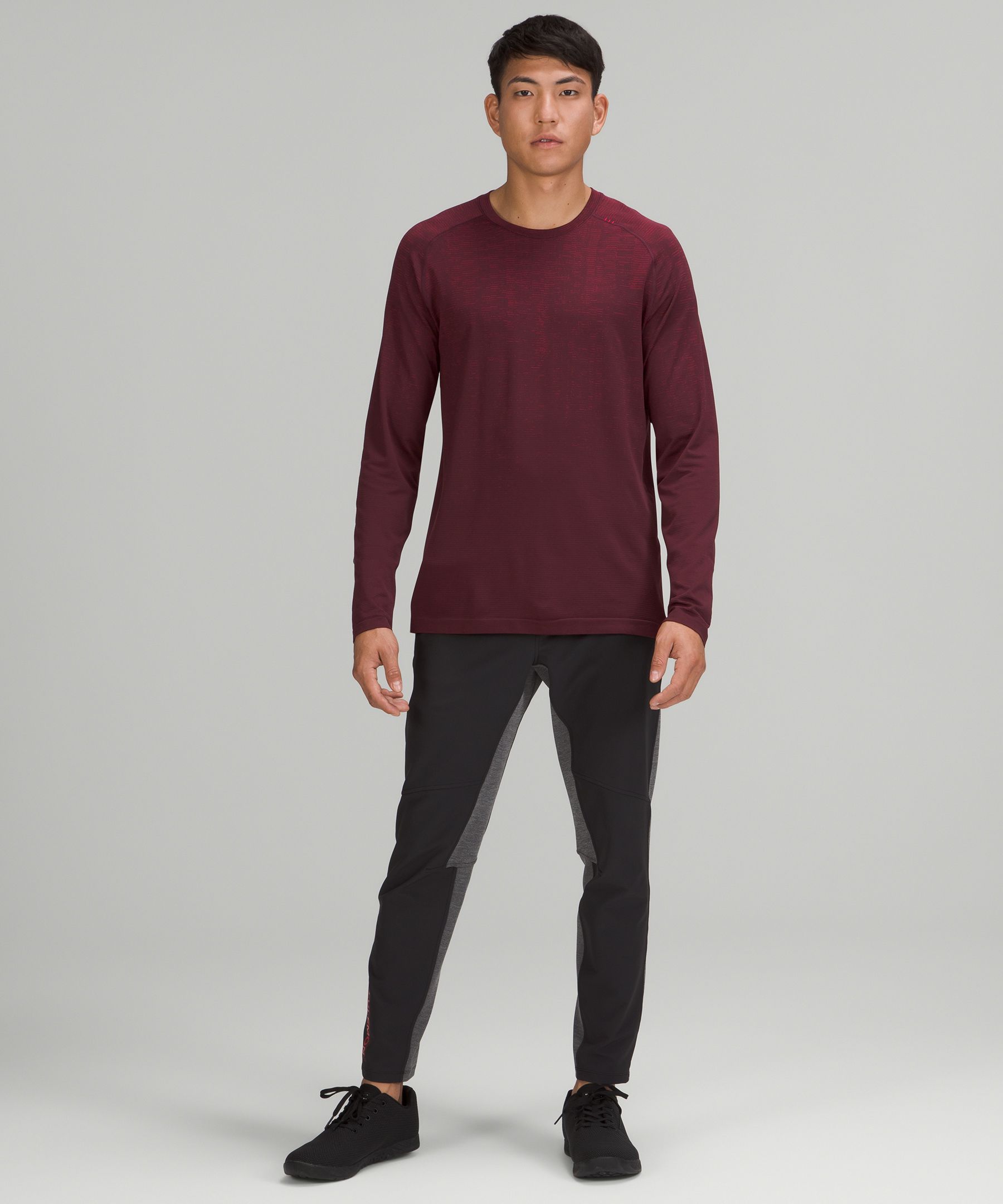 Lululemon Topper Herre Mørke Rød | 70126-SWHG