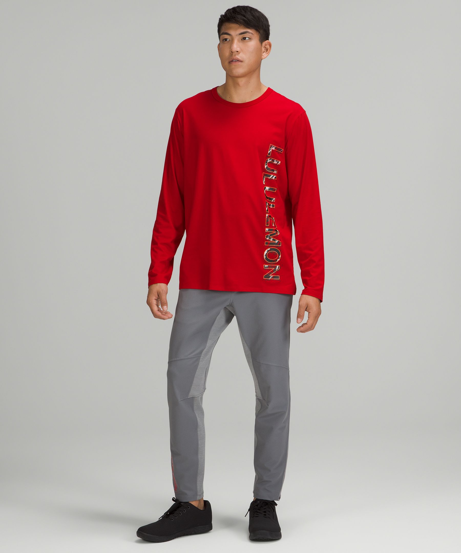 Lululemon Topper Herre Mørke Rød | 84091-SQPF