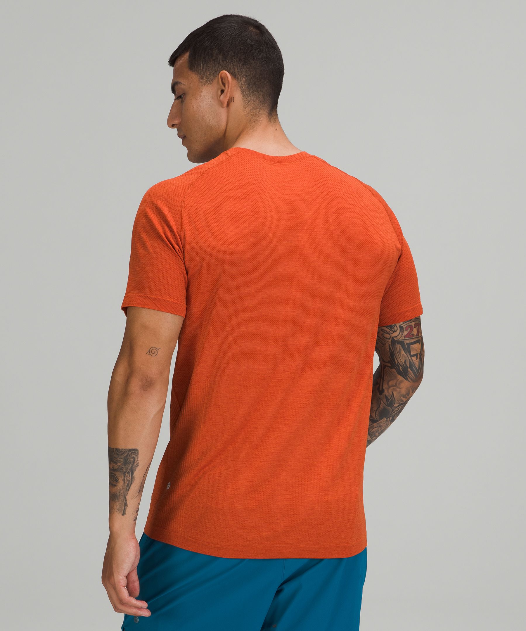 Lululemon Topper Herre Mørke Rød | 92135-YZCU