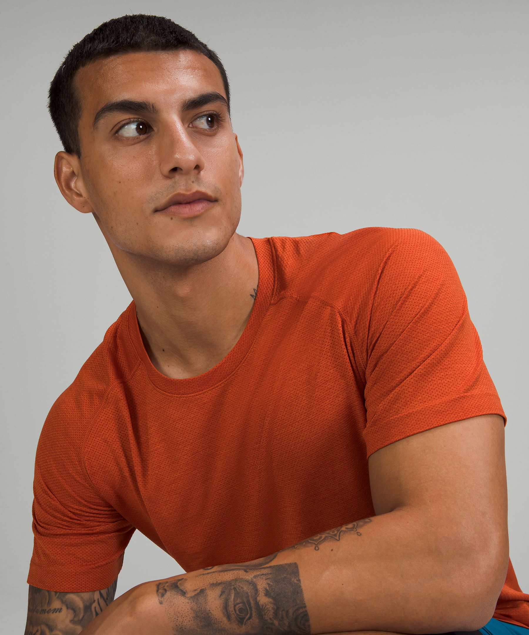 Lululemon Topper Herre Mørke Rød | 92135-YZCU