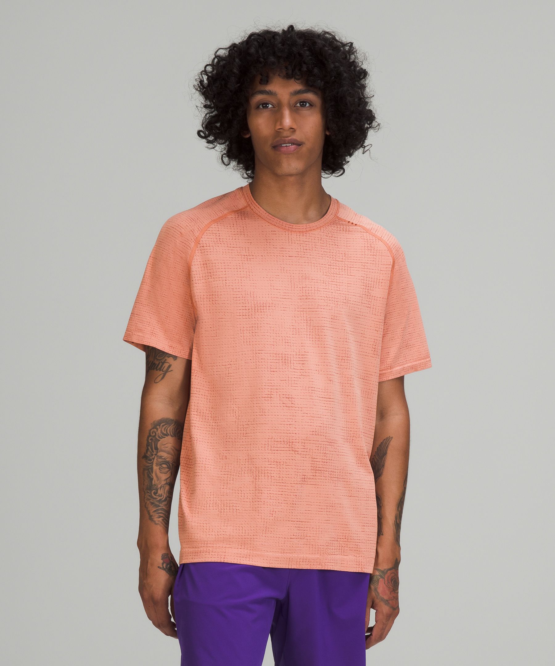 Lululemon Topper Herre Rosa | 60128-PEDB