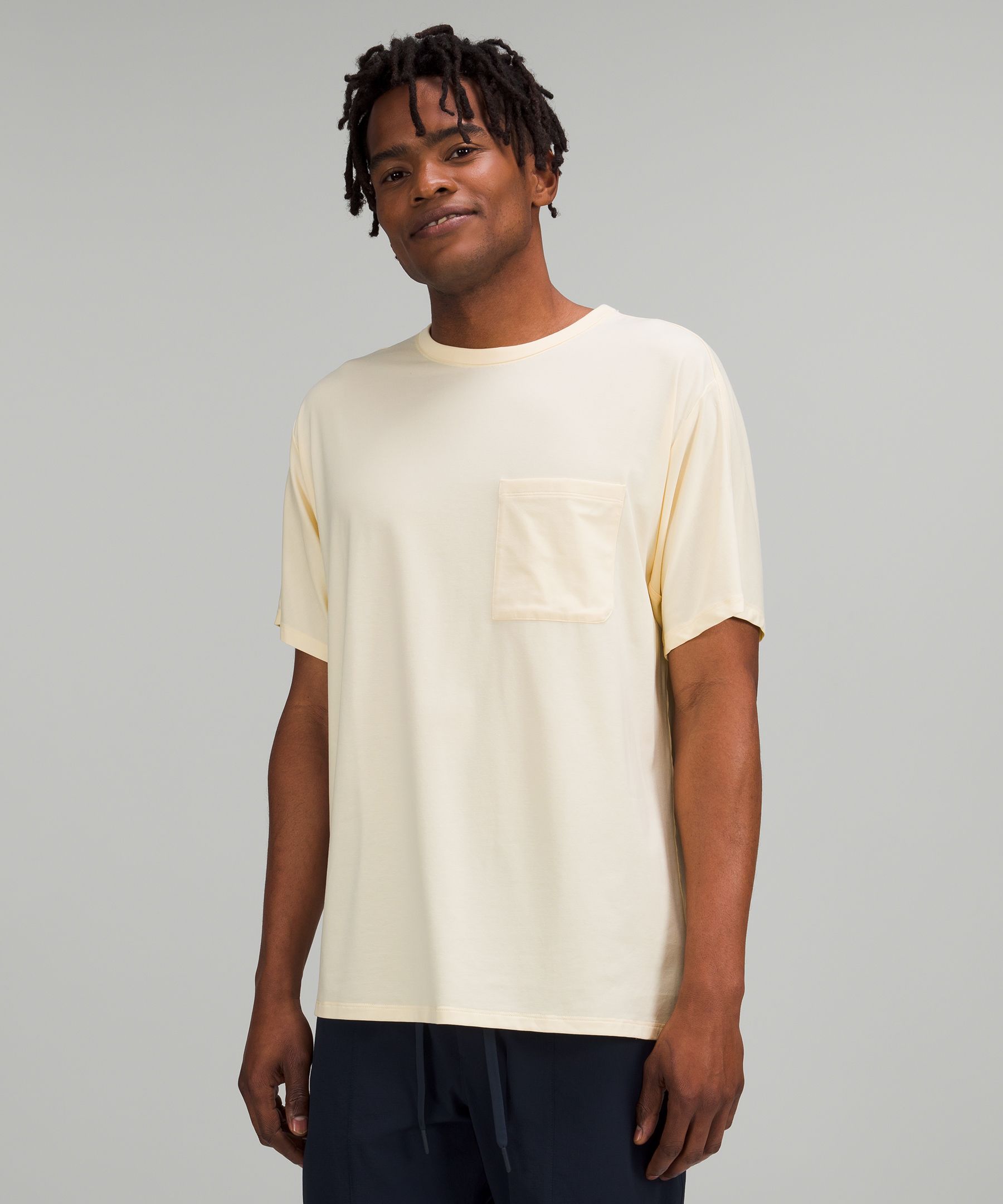 Lululemon Topper Herre Sitron | 27013-BKMN