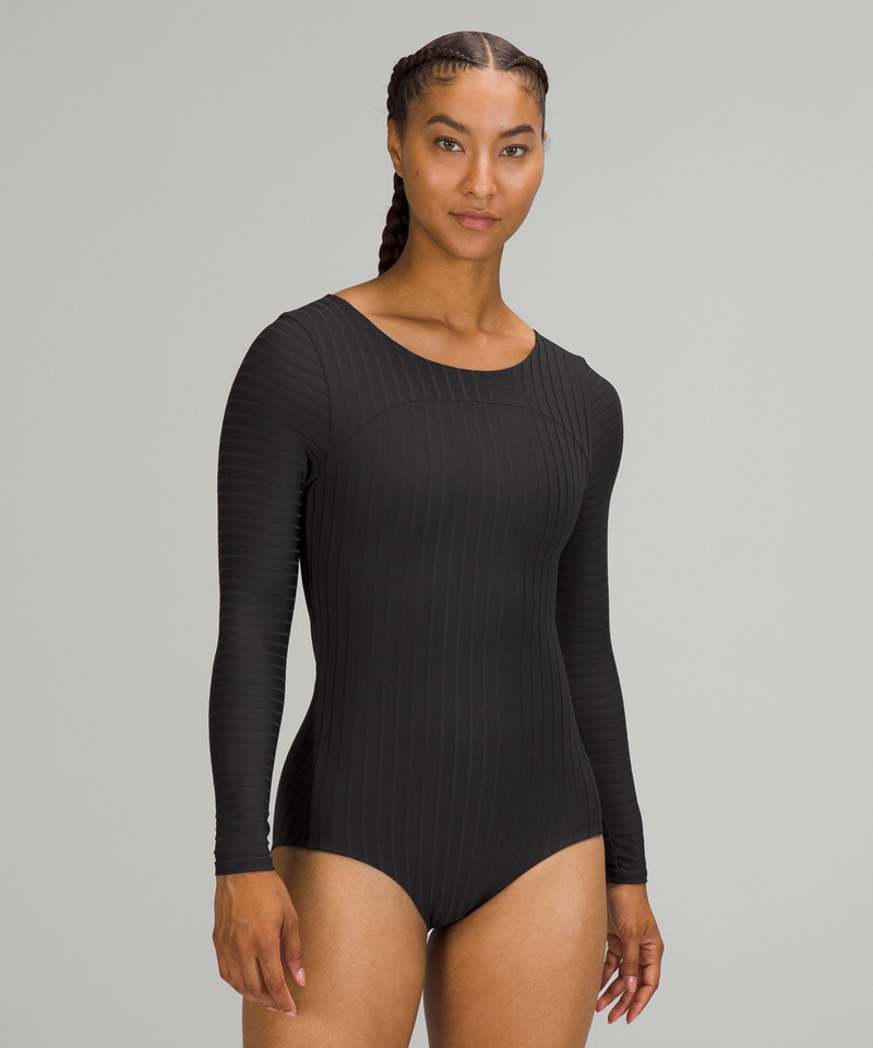 Lululemon Badedrakter Dame Svarte | 18692-PCBM