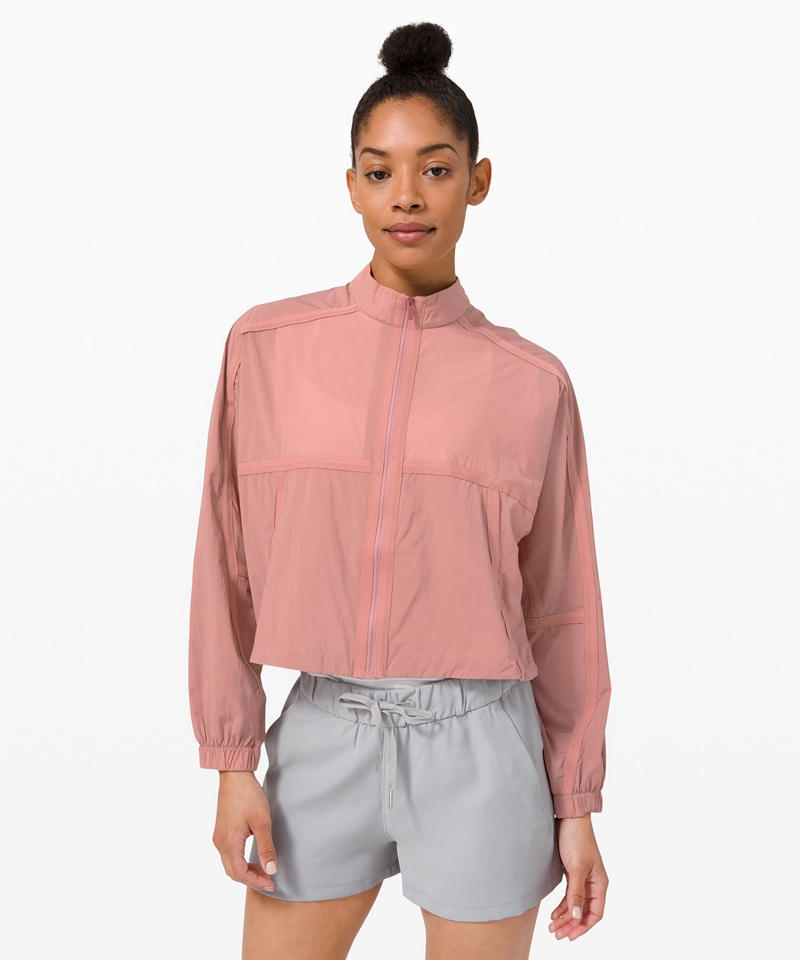 Lululemon Jakke Dame Rosa | 06571-GBDU