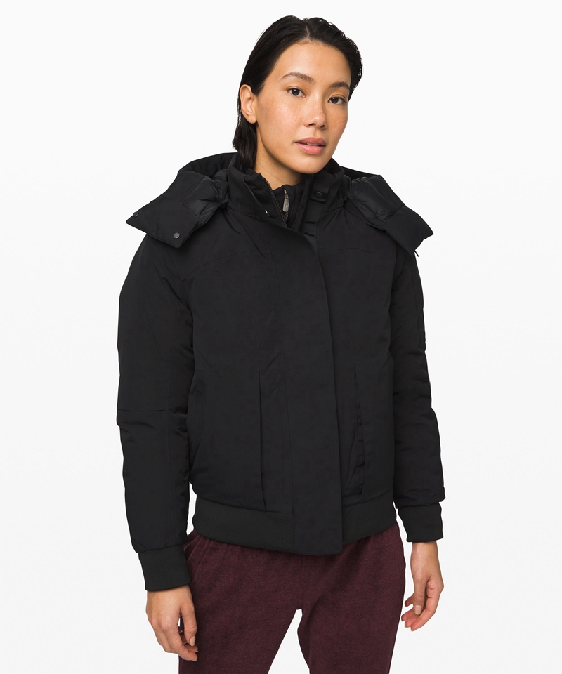 Lululemon Jakke Dame Svarte | 50748-RKUV