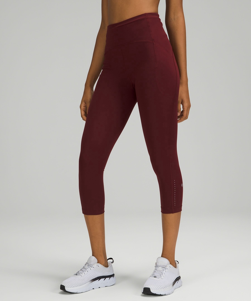 Lululemon Leggings Dame Burgunder | 68013-PWFK
