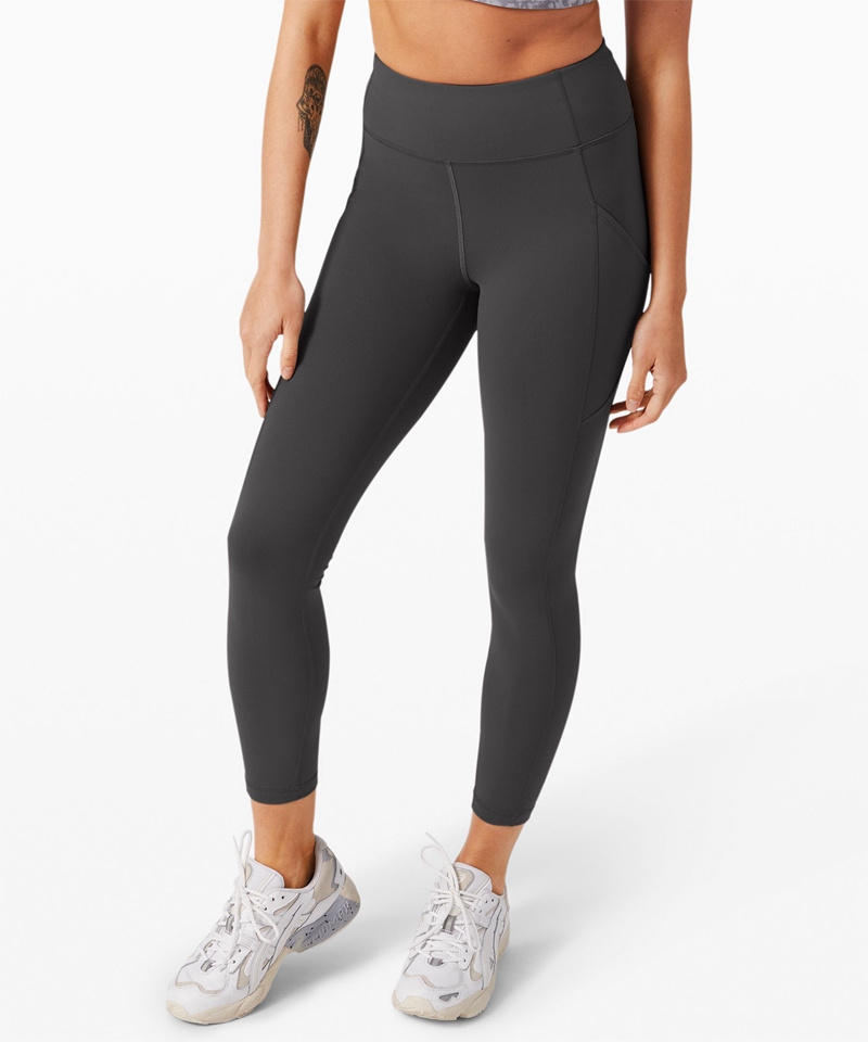 Lululemon Leggings Dame Dyp Grå | 90146-XNWV