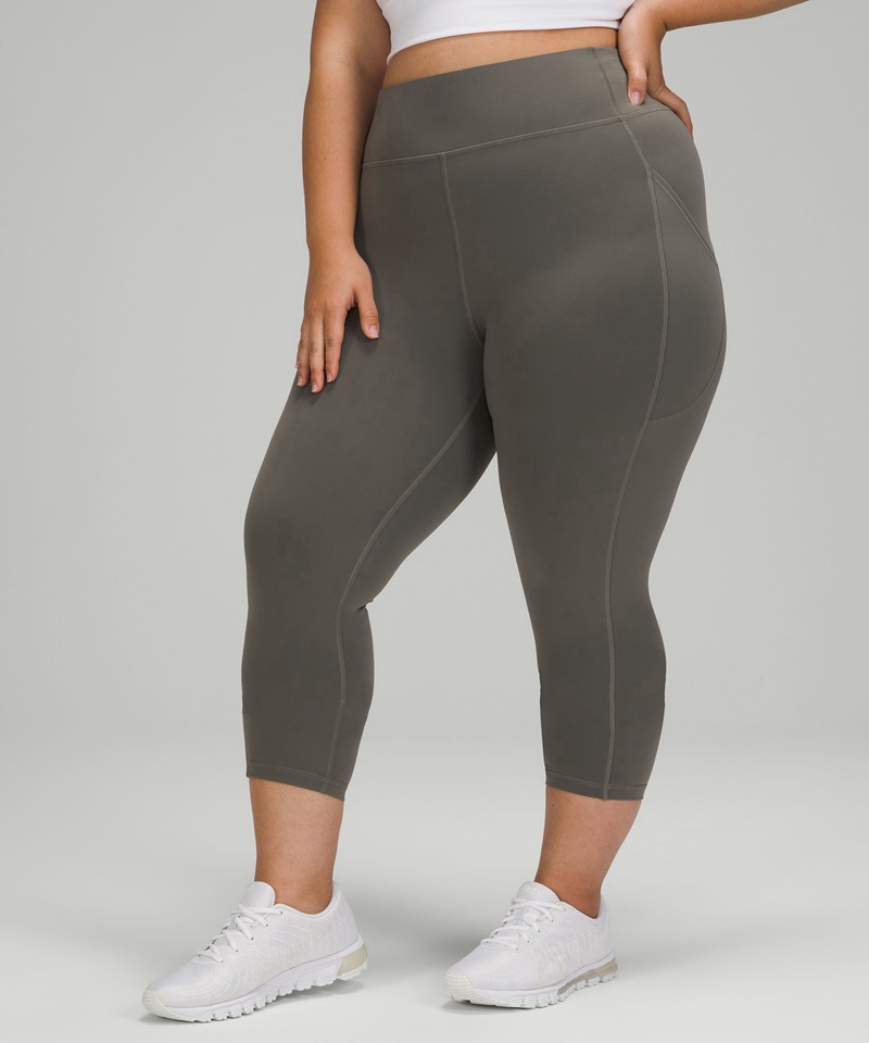 Lululemon Leggings Dame Grå Olivengrønne | 60581-ZSYK