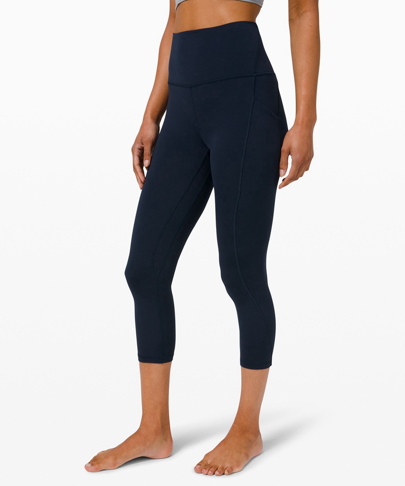 Lululemon Leggings Dame Marineblå | 14208-UCSH