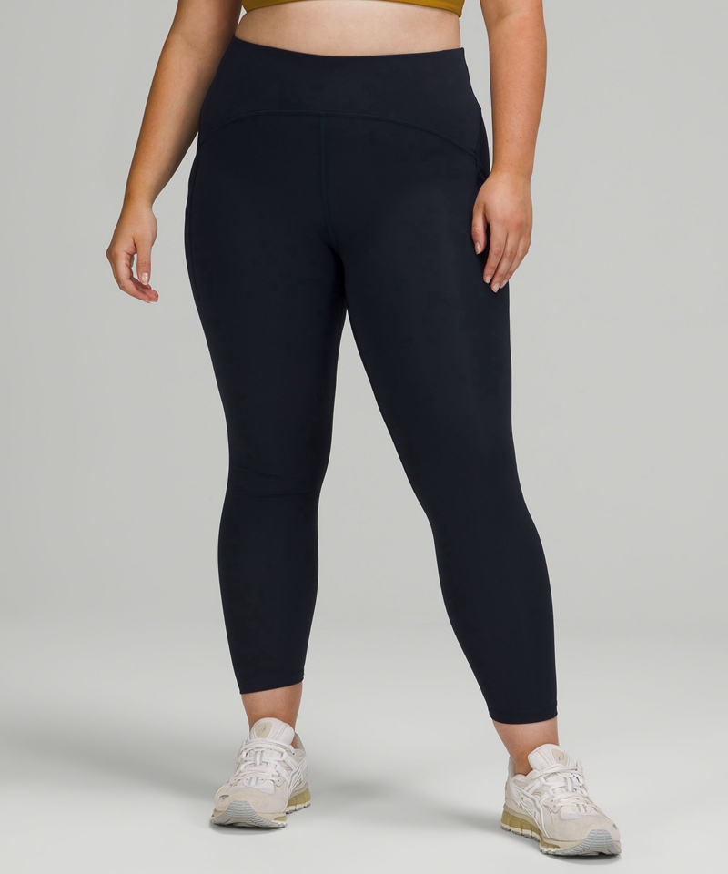 Lululemon Leggings Dame Marineblå | 36142-LQXJ