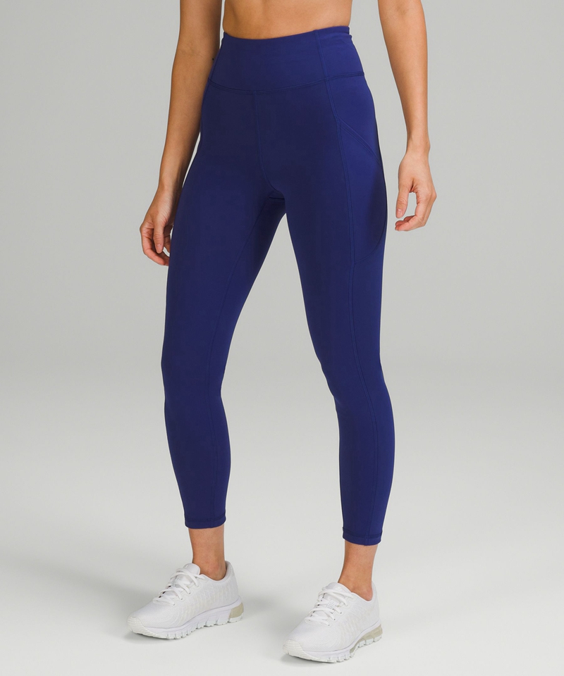 Lululemon Leggings Dame Marineblå | 45936-WEOB