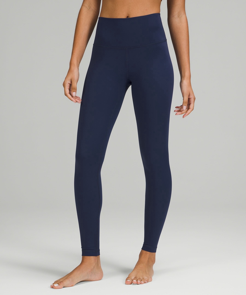 Lululemon Leggings Dame Marineblå | 50963-IEUO