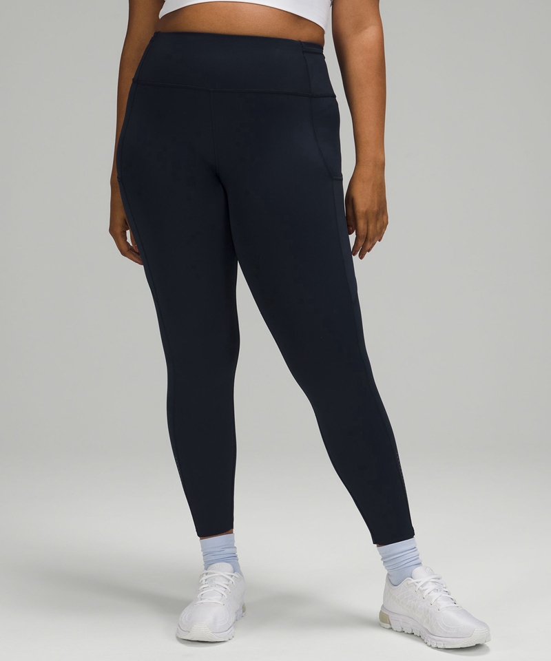 Lululemon Leggings Dame Marineblå | 79386-DKUM